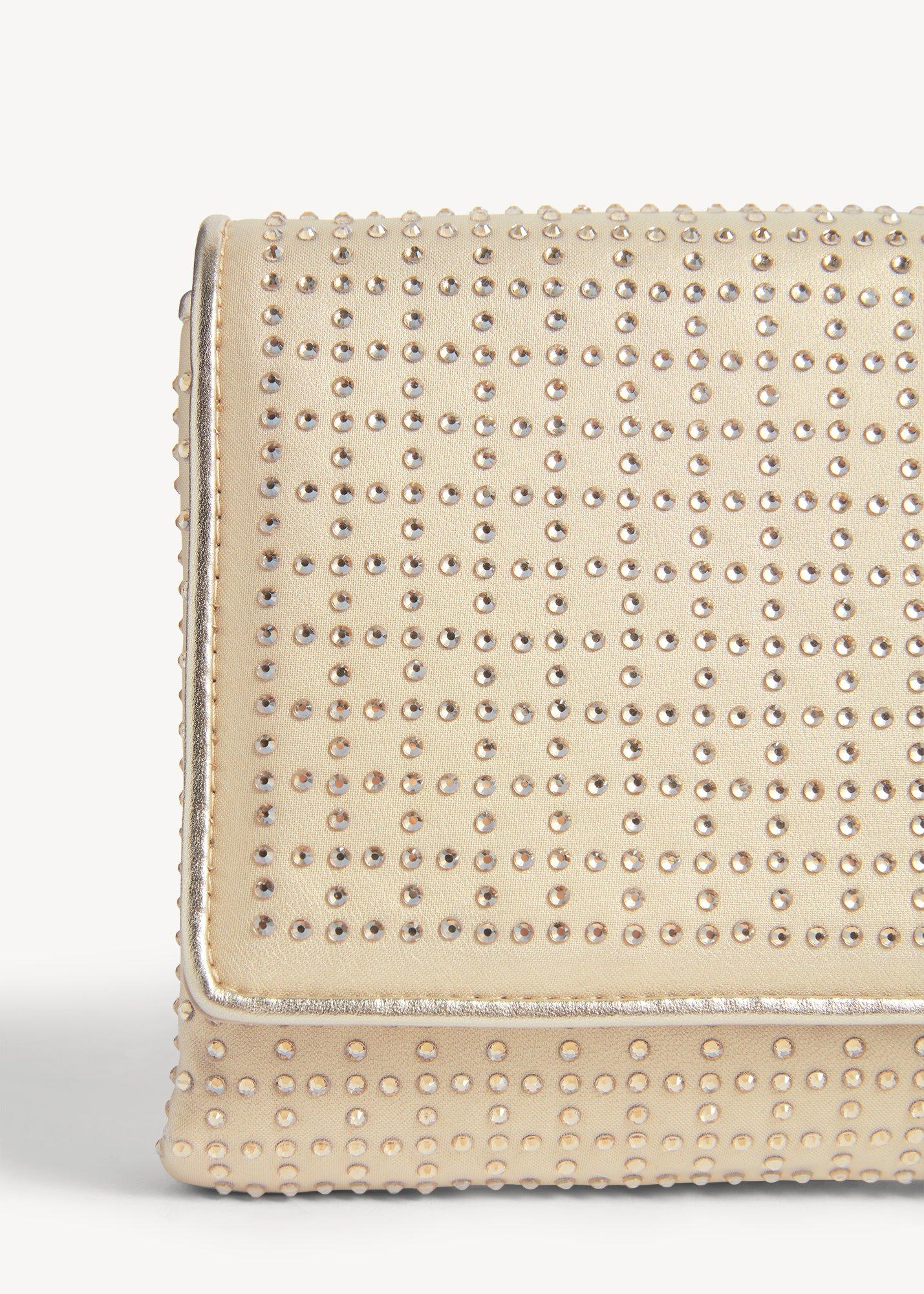 Renata Crystal Clutch, Champagne, hi-res