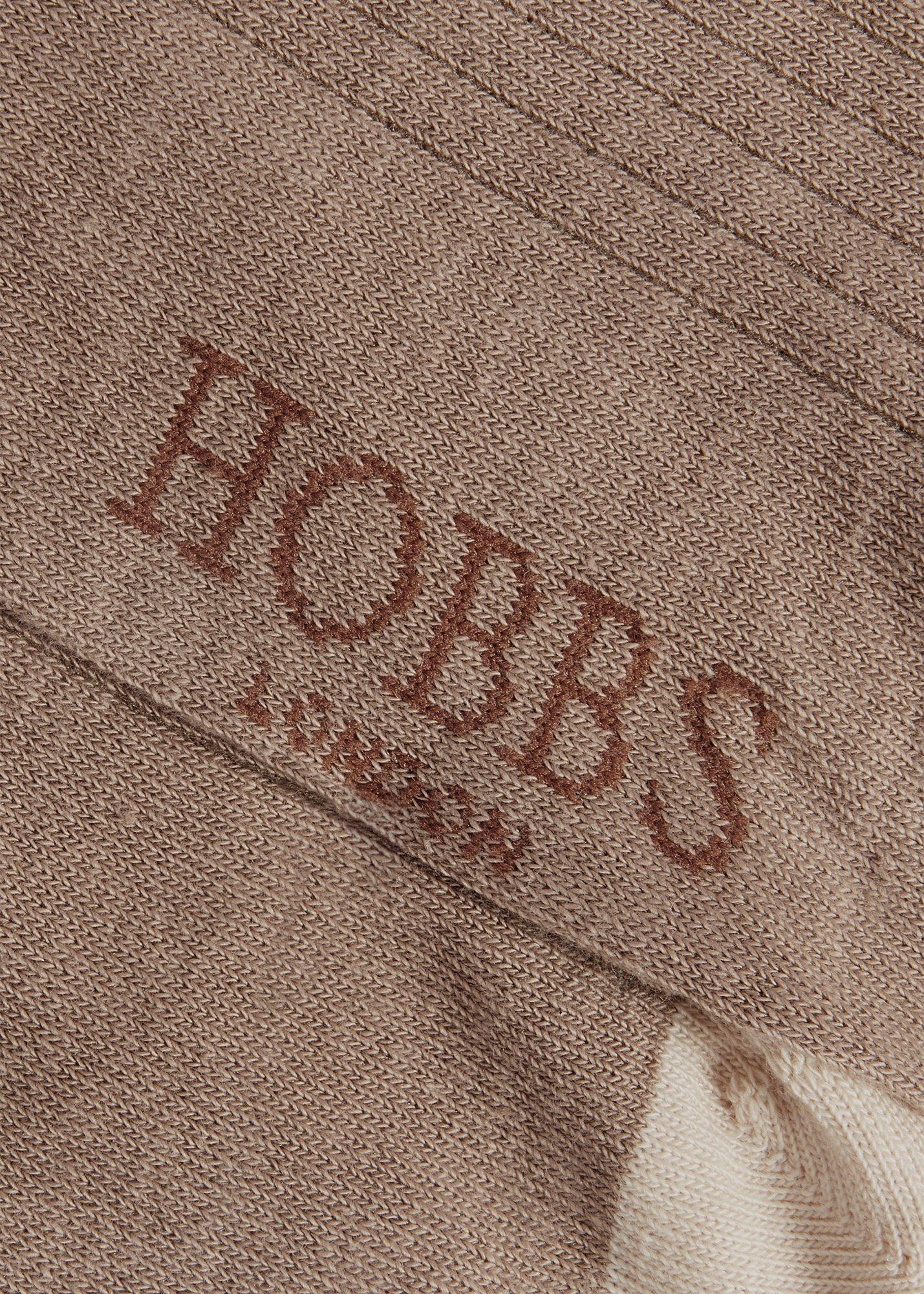Ribbed Single Socks, Neutral, hi-res