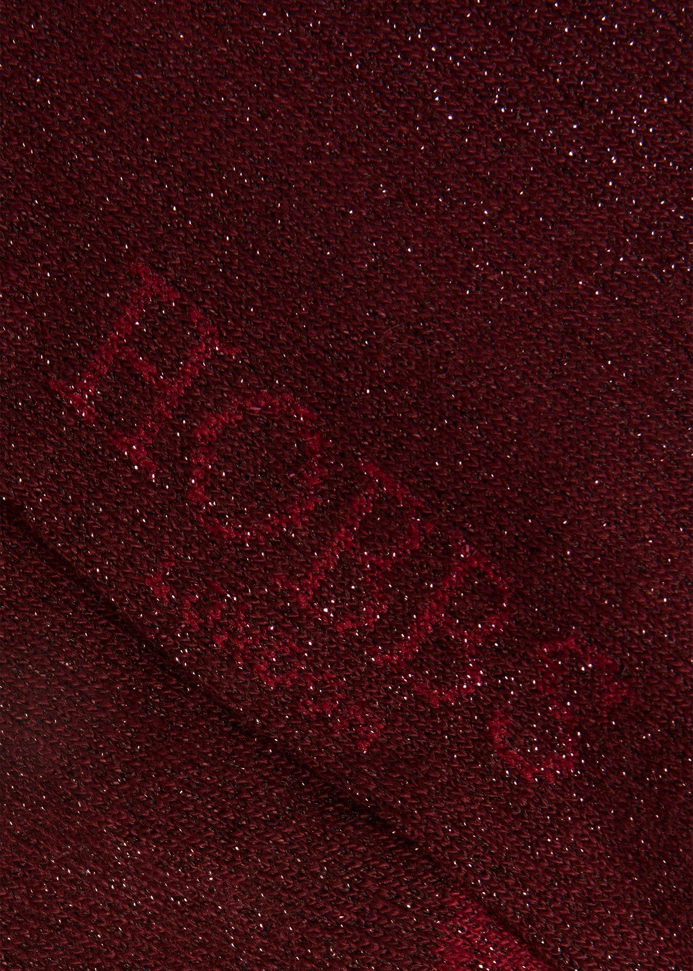 Ribbed Single Socks, Burgundy, hi-res