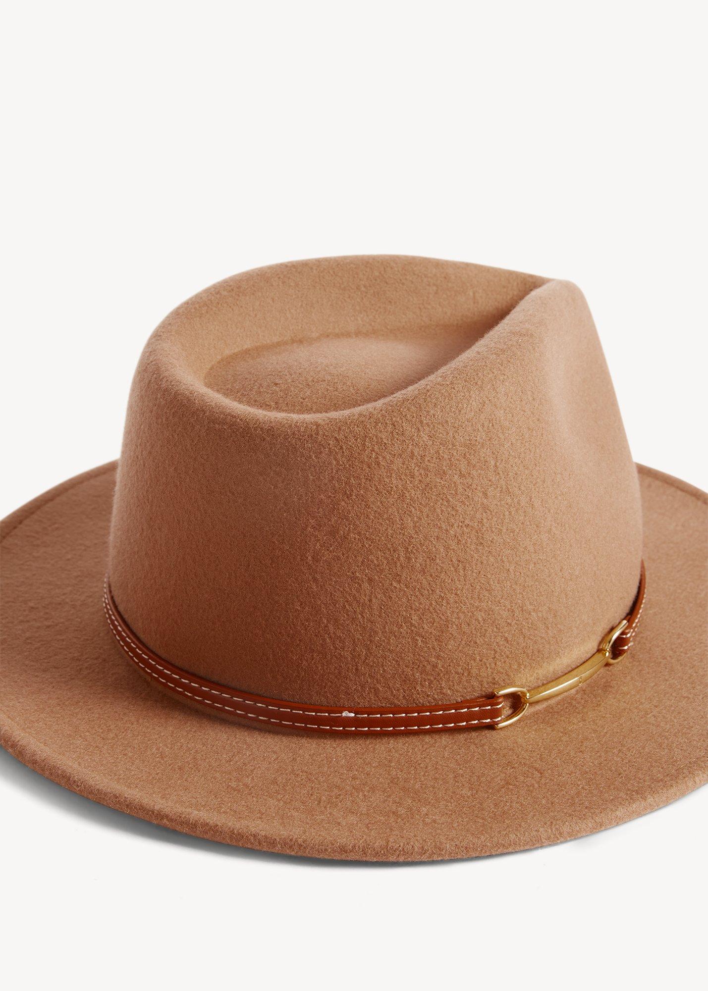Judith Fedora Hat, Dark Camel, hi-res