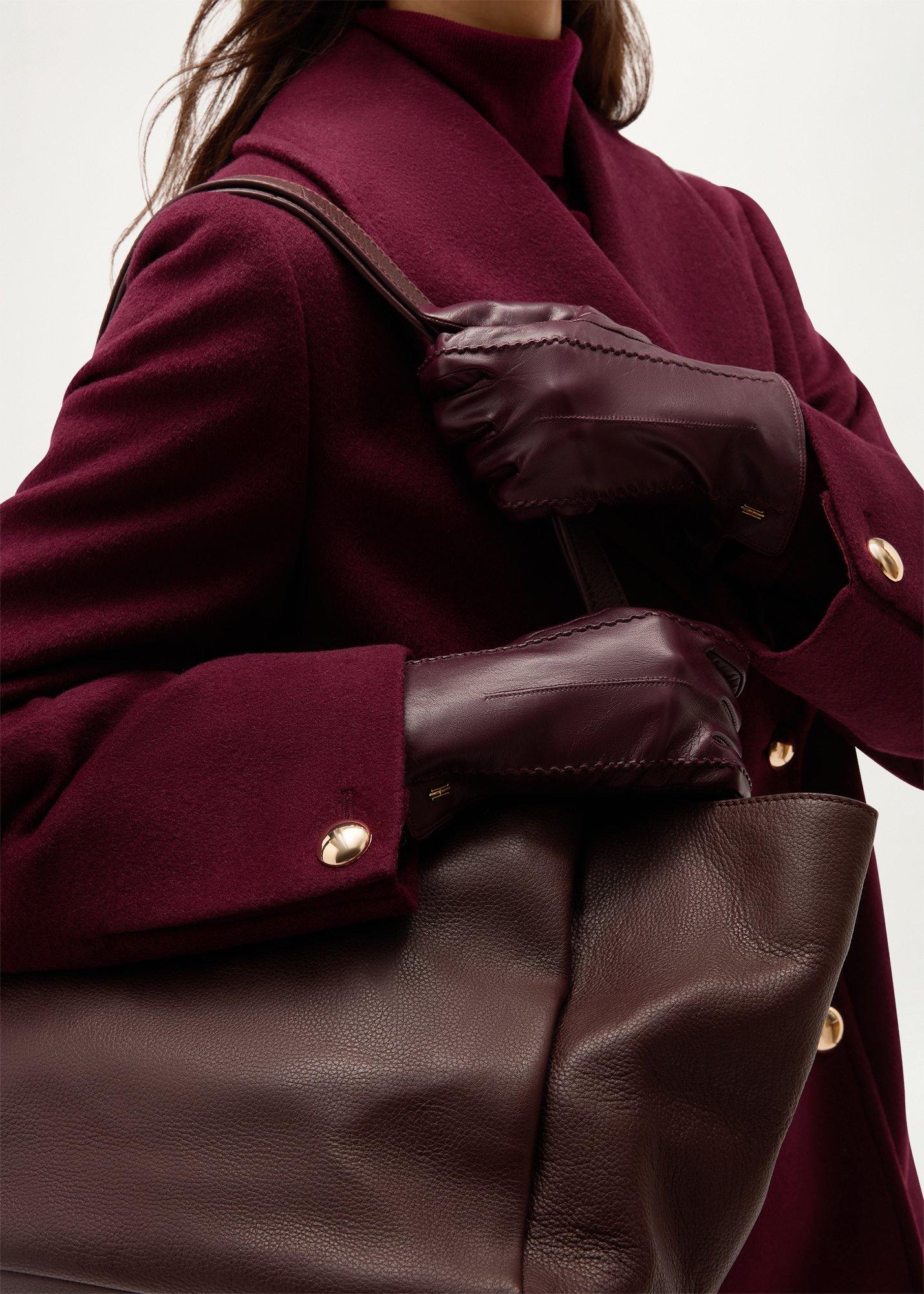 Belle Leather Gloves, Fig Purple, hi-res