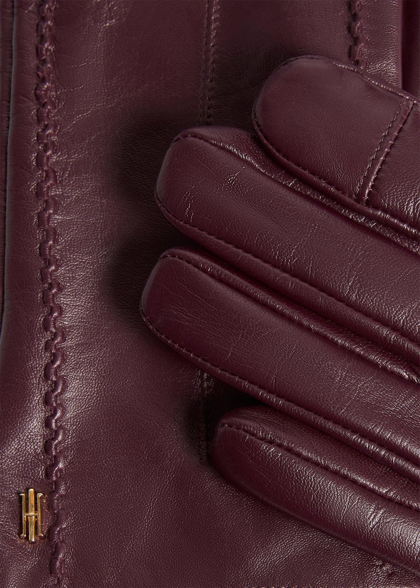 Belle Leather Gloves, Fig Purple, hi-res