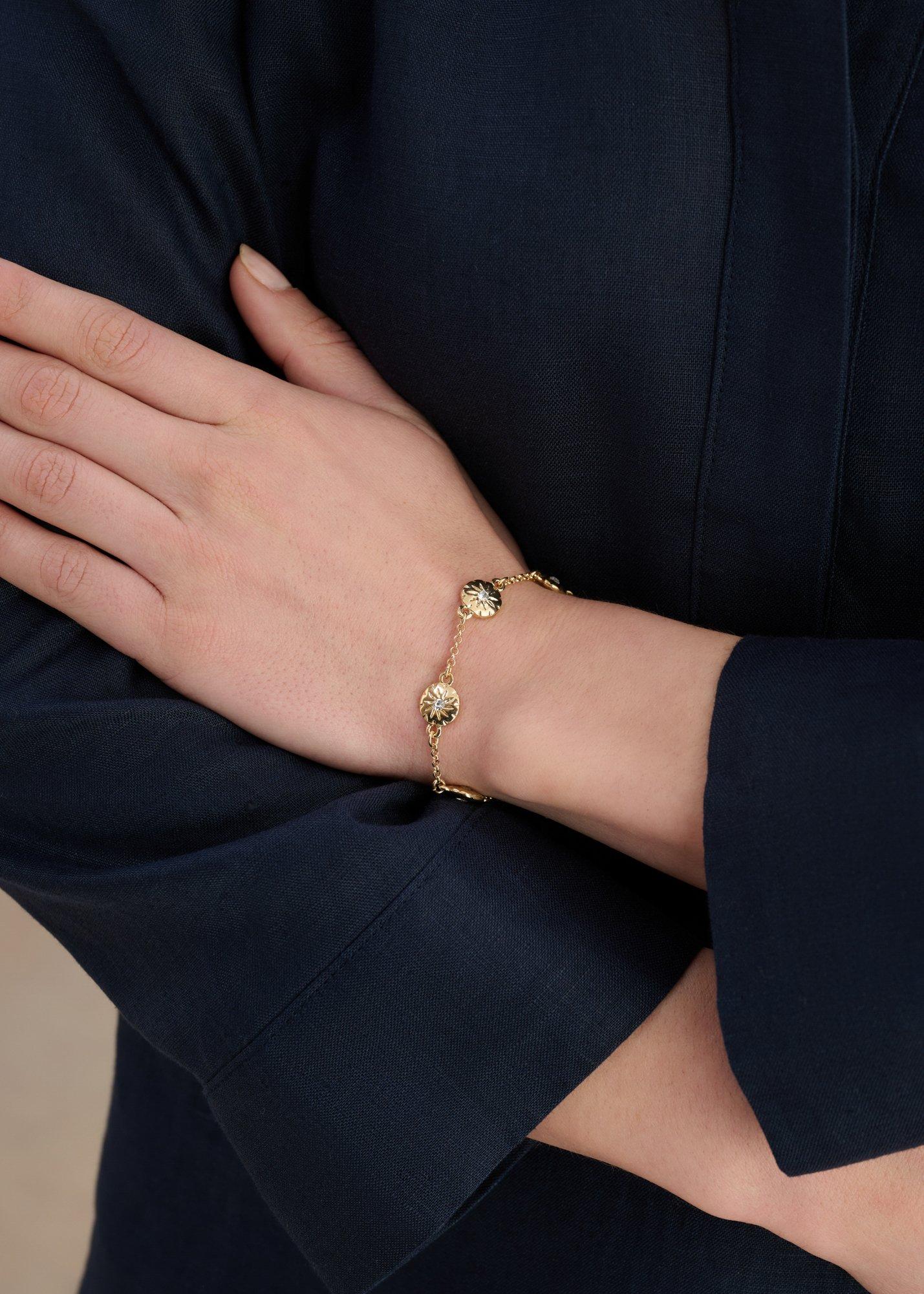 Kiara Sun Bracelet, Gold, hi-res