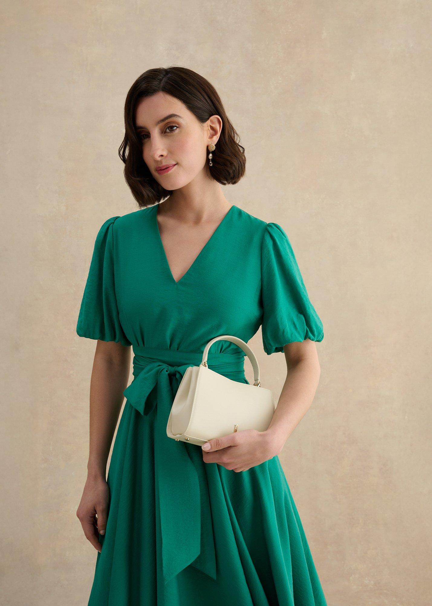 Mirabel Beaded Earrings, Ivory Gold, hi-res