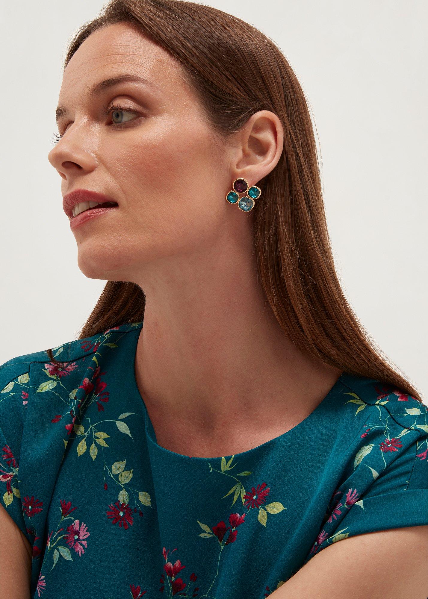 Adelyn Earrings, Multi Gold, hi-res