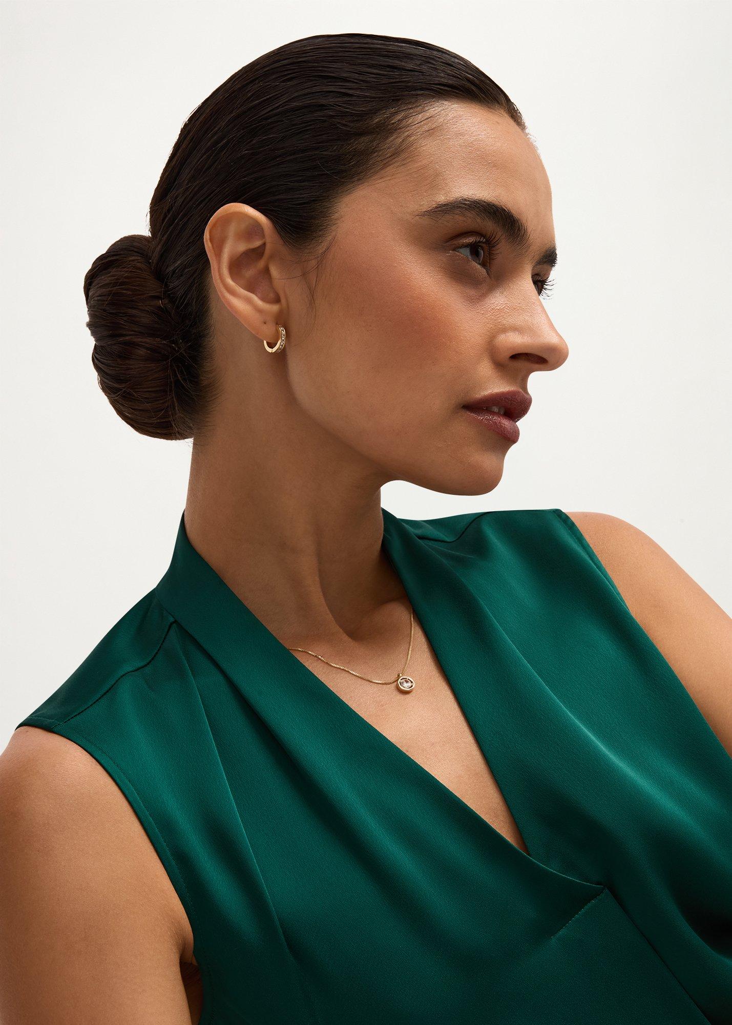 Axelle Gold Plated Earrings, Gold, hi-res