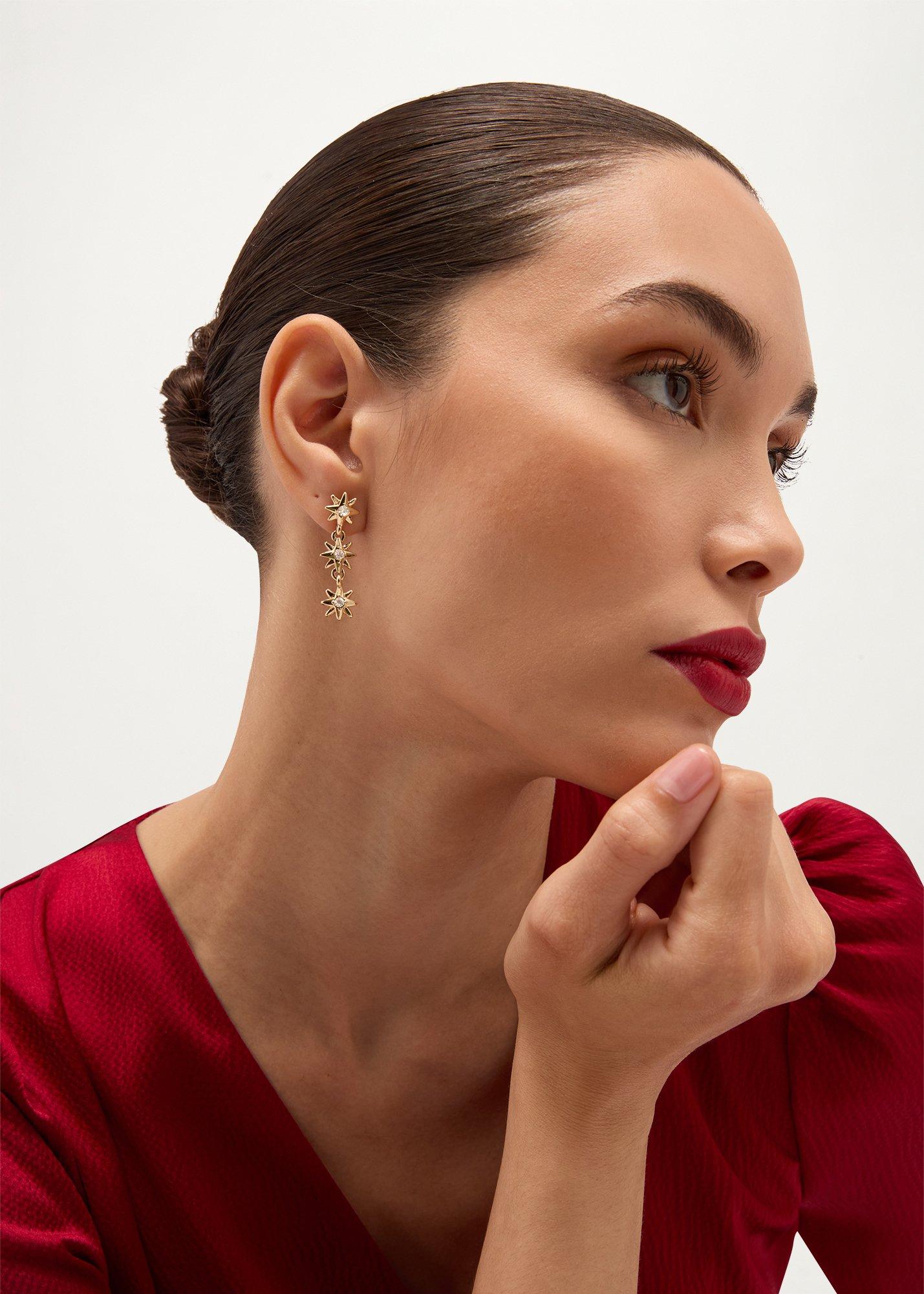 Sabrina Earrings, Gold, hi-res