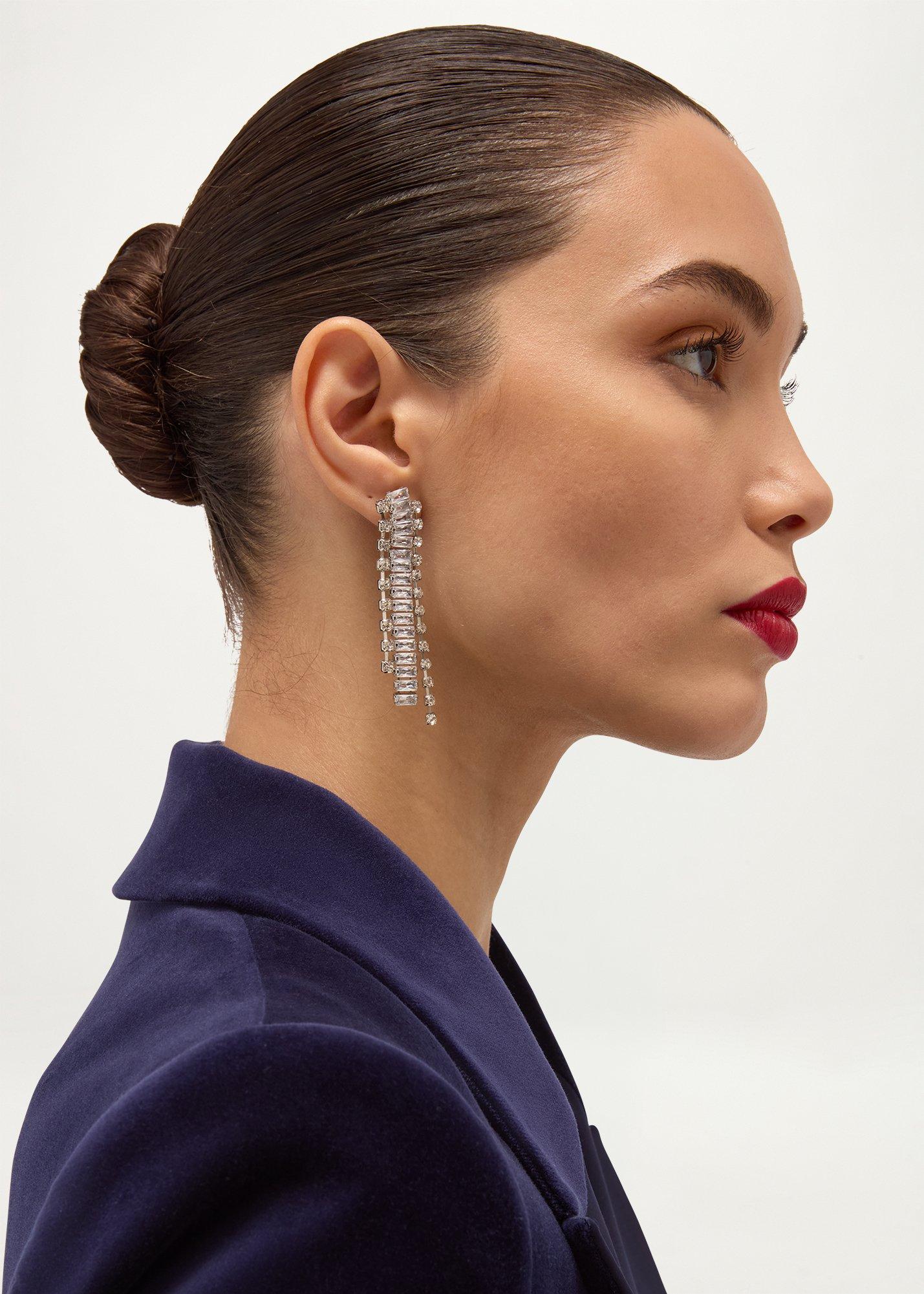 Margaux Earrings, Silver, hi-res