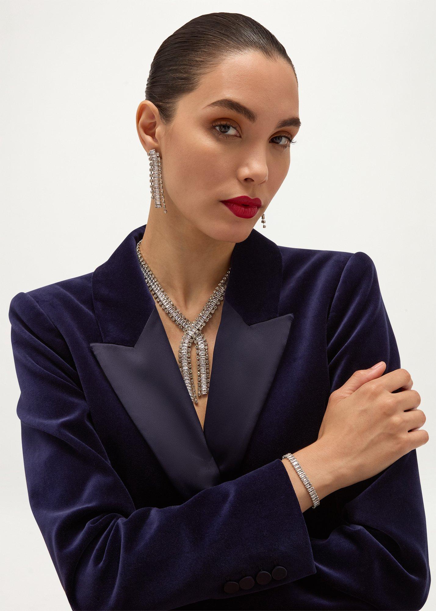 Margaux Earrings, Silver, hi-res
