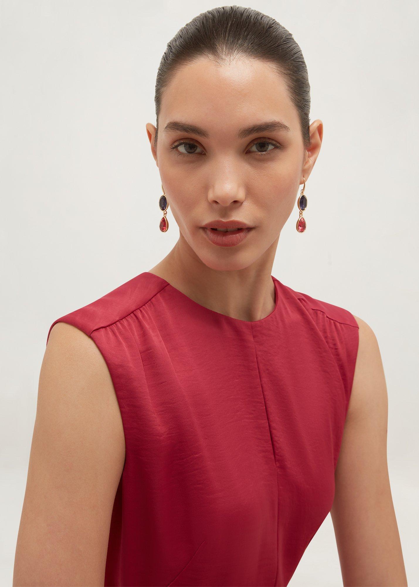 Indira Earring, Pink Navy, hi-res