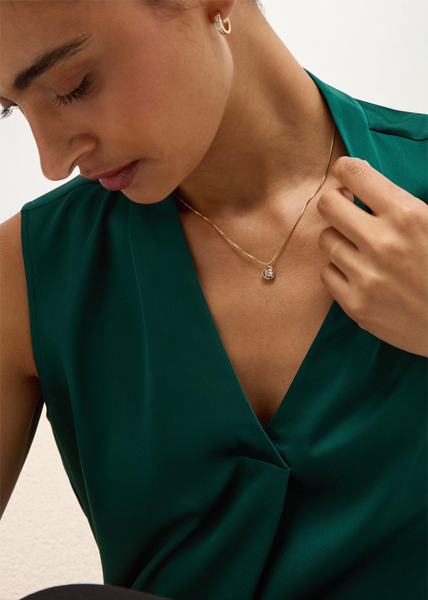 Axelle Gold Plated Necklace, Gold, hi-res