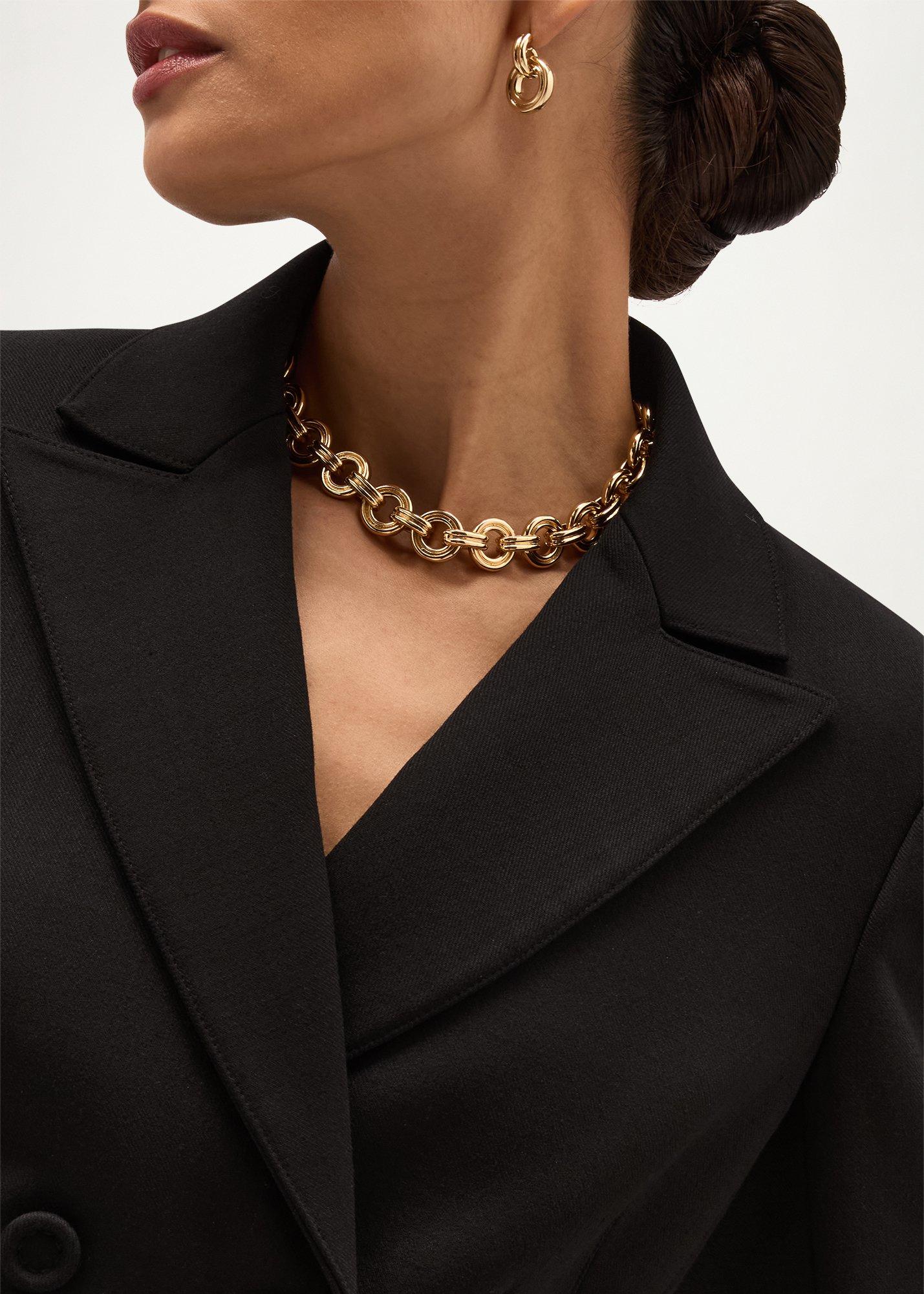 Jackie Necklace, Gold, hi-res