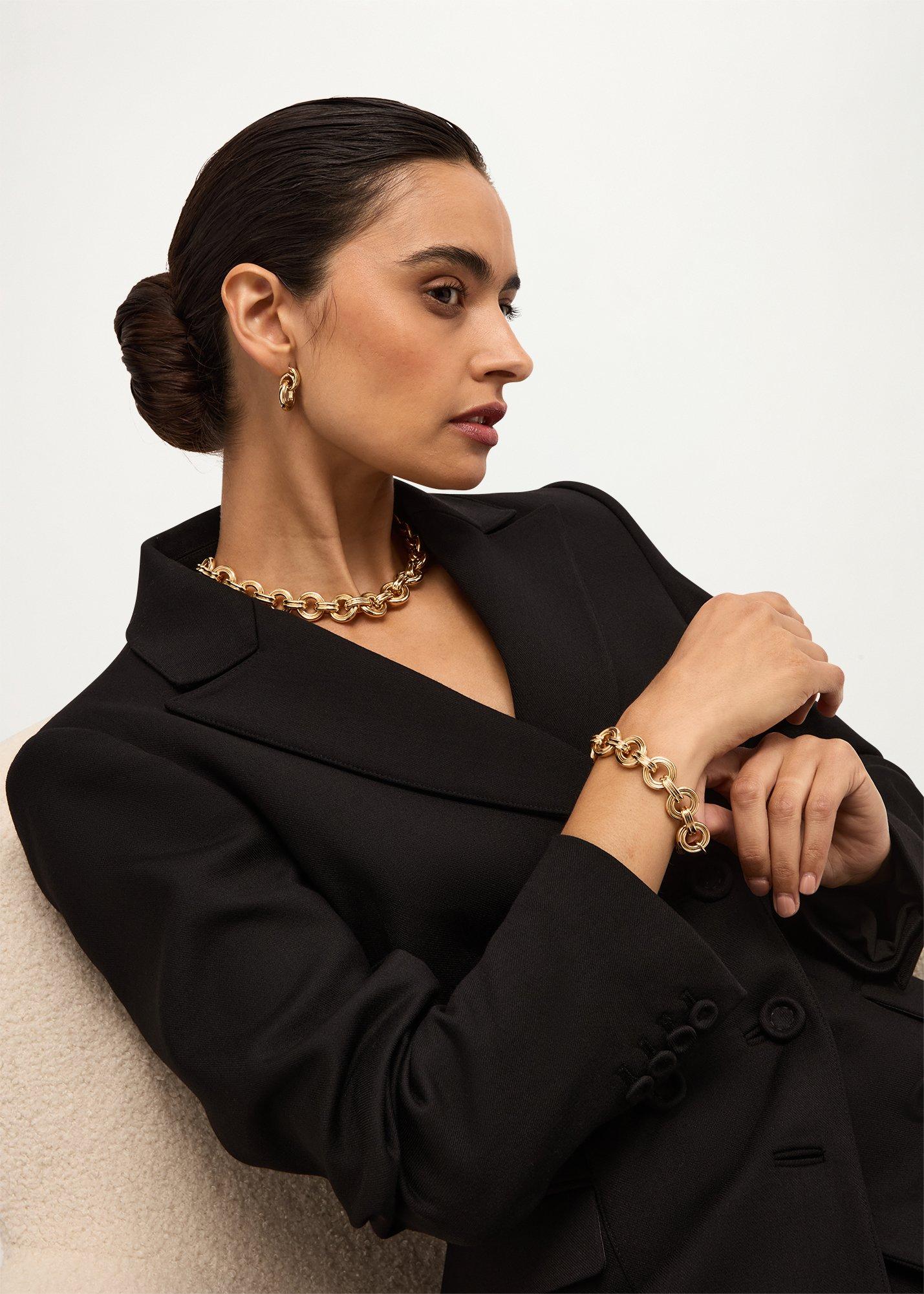 Jackie Necklace, Gold, hi-res