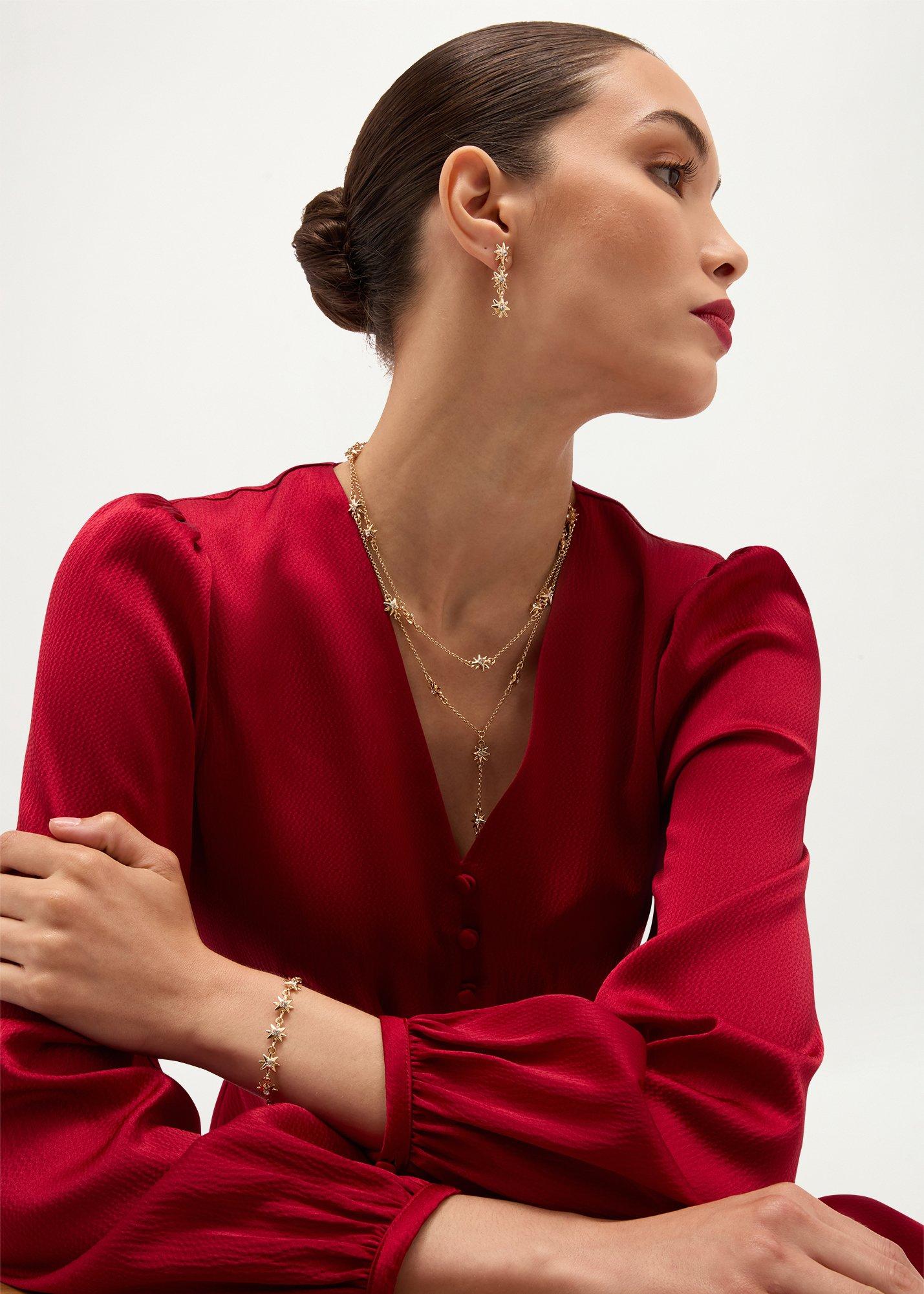 Sabrina Necklace, Gold, hi-res