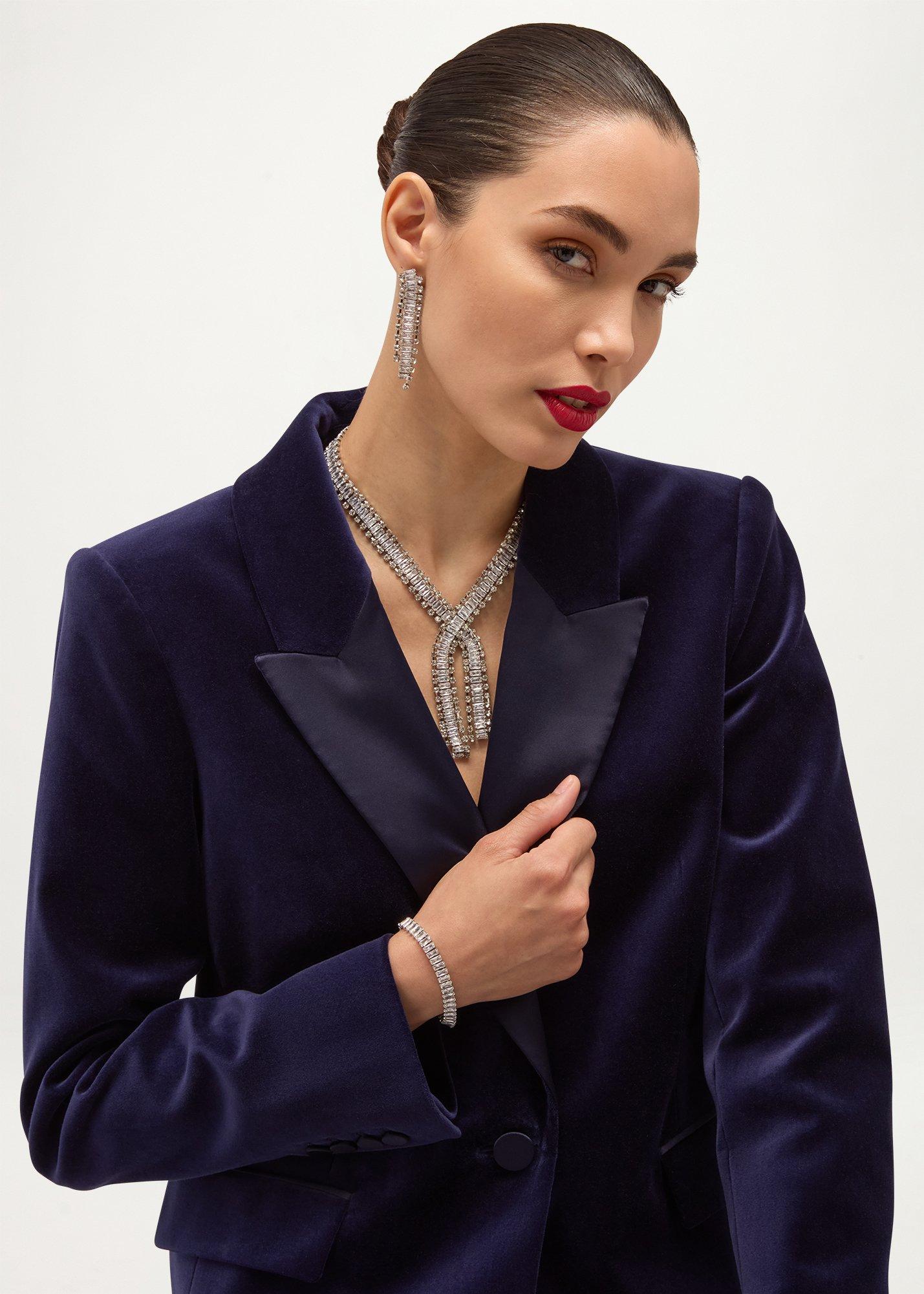 Margaux Necklace, Silver, hi-res