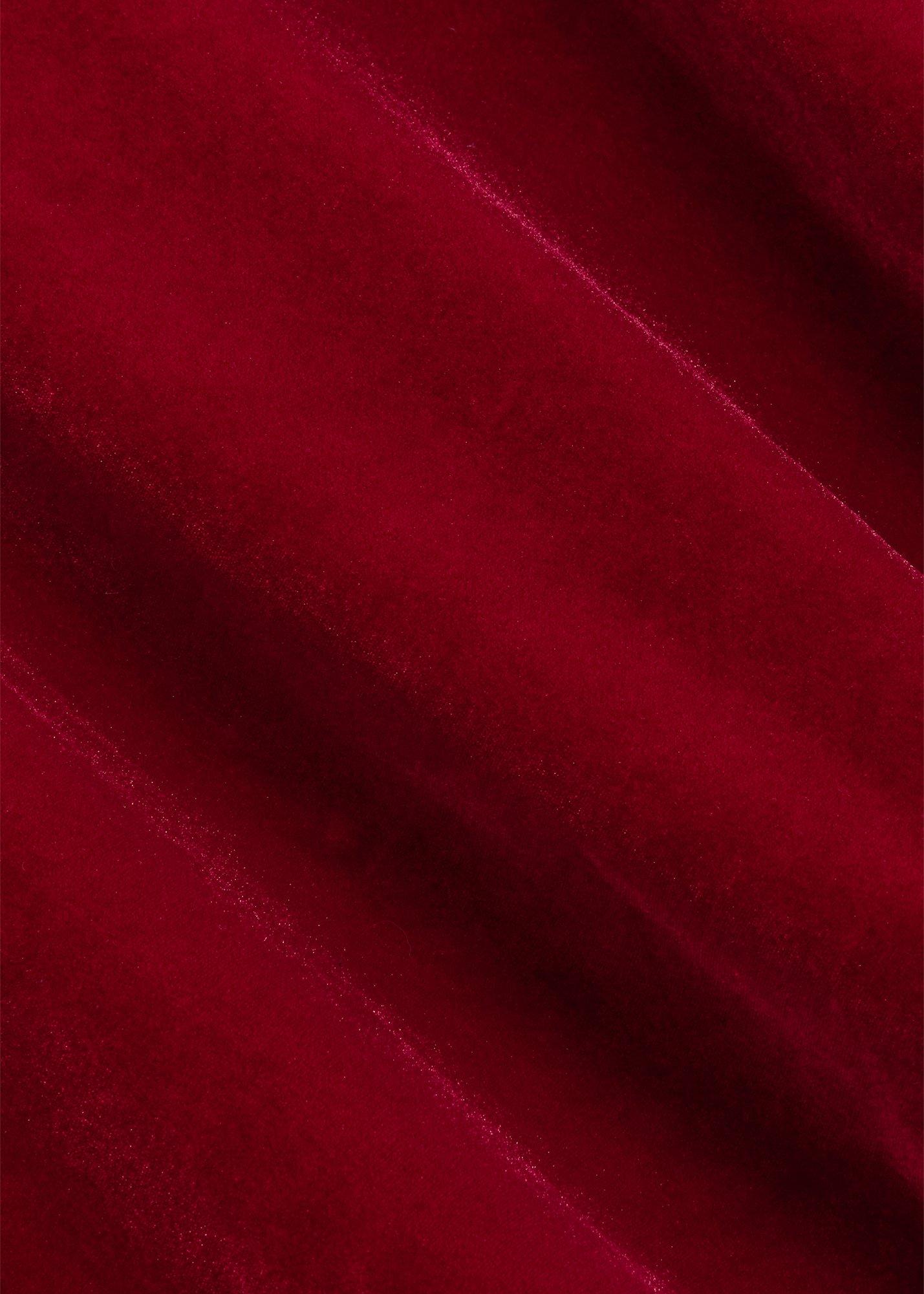 Aimee Velvet Top, Red, hi-res