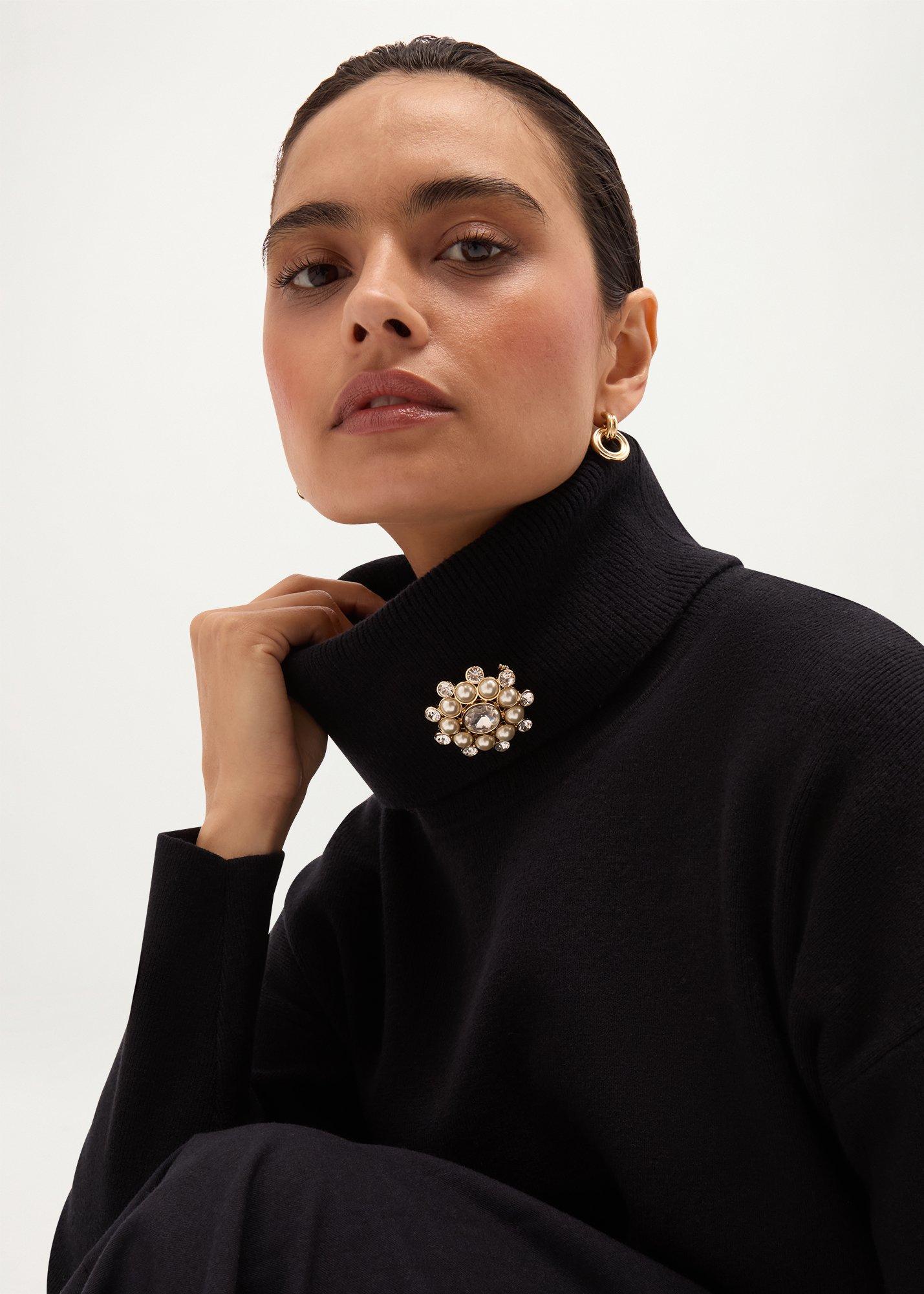 Anela Brooch, Ivory Gold, hi-res