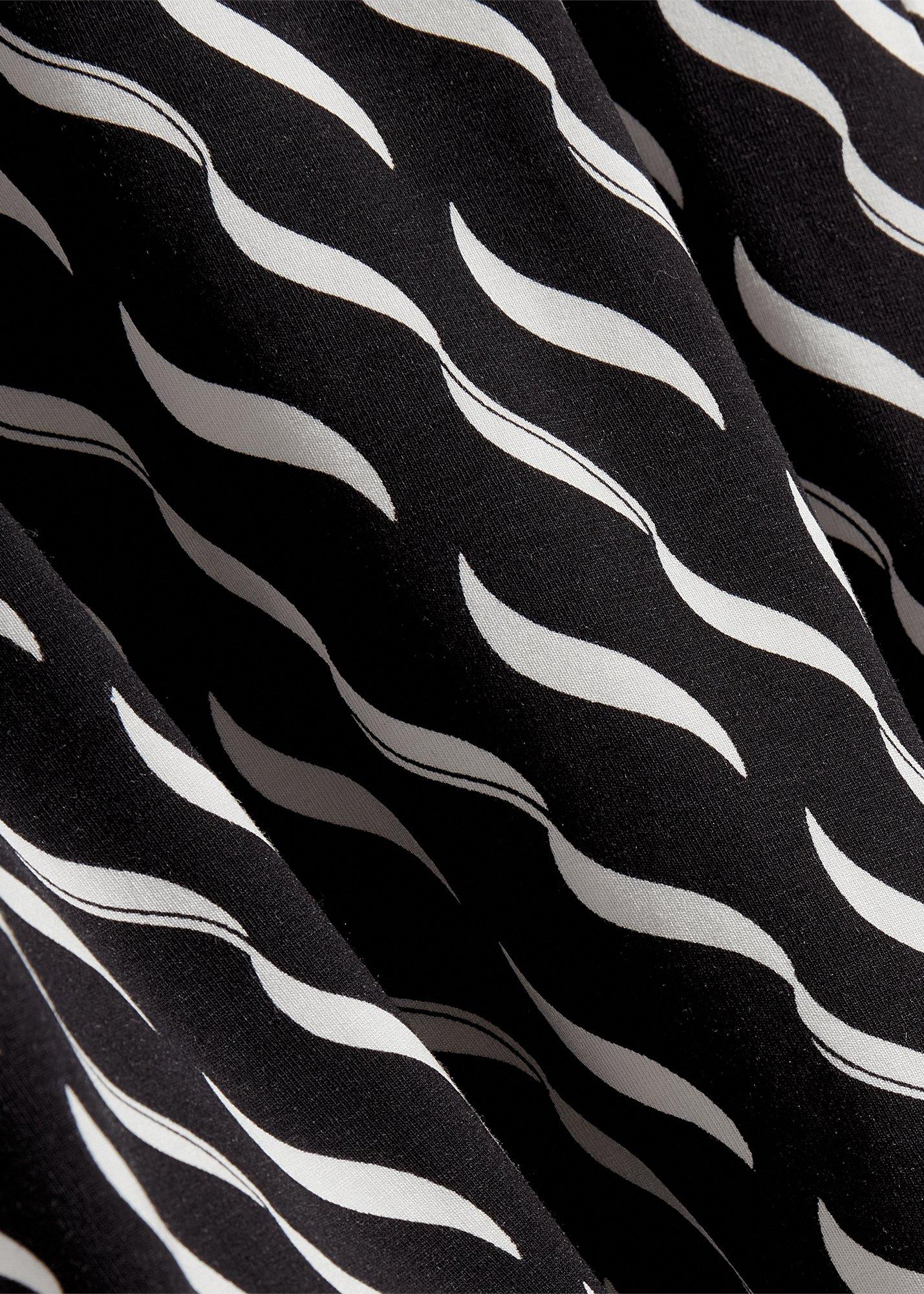 Aimee Printed Top, Navy Ivory, hi-res