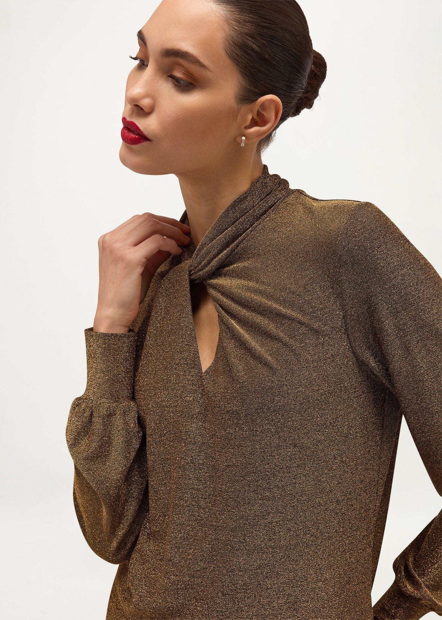 Ashley Sparkle Top, Gold, hi-res