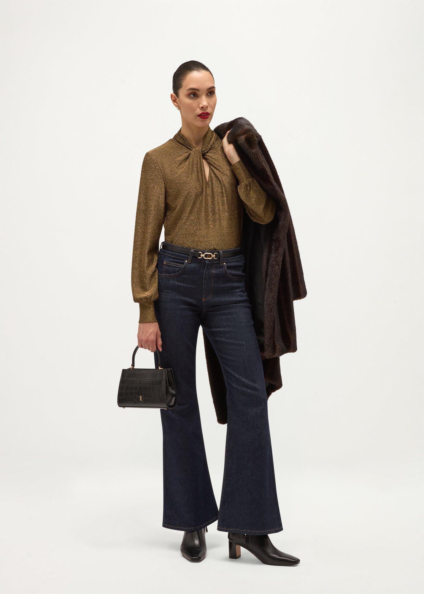 Ashley Sparkle Top, Gold, hi-res