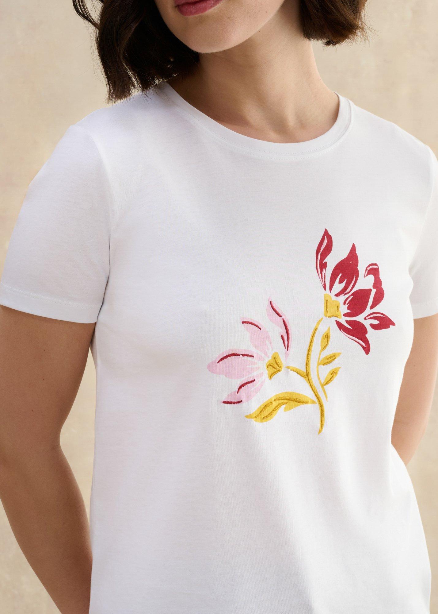 Pixie Printed T-shirt, White Multi, hi-res