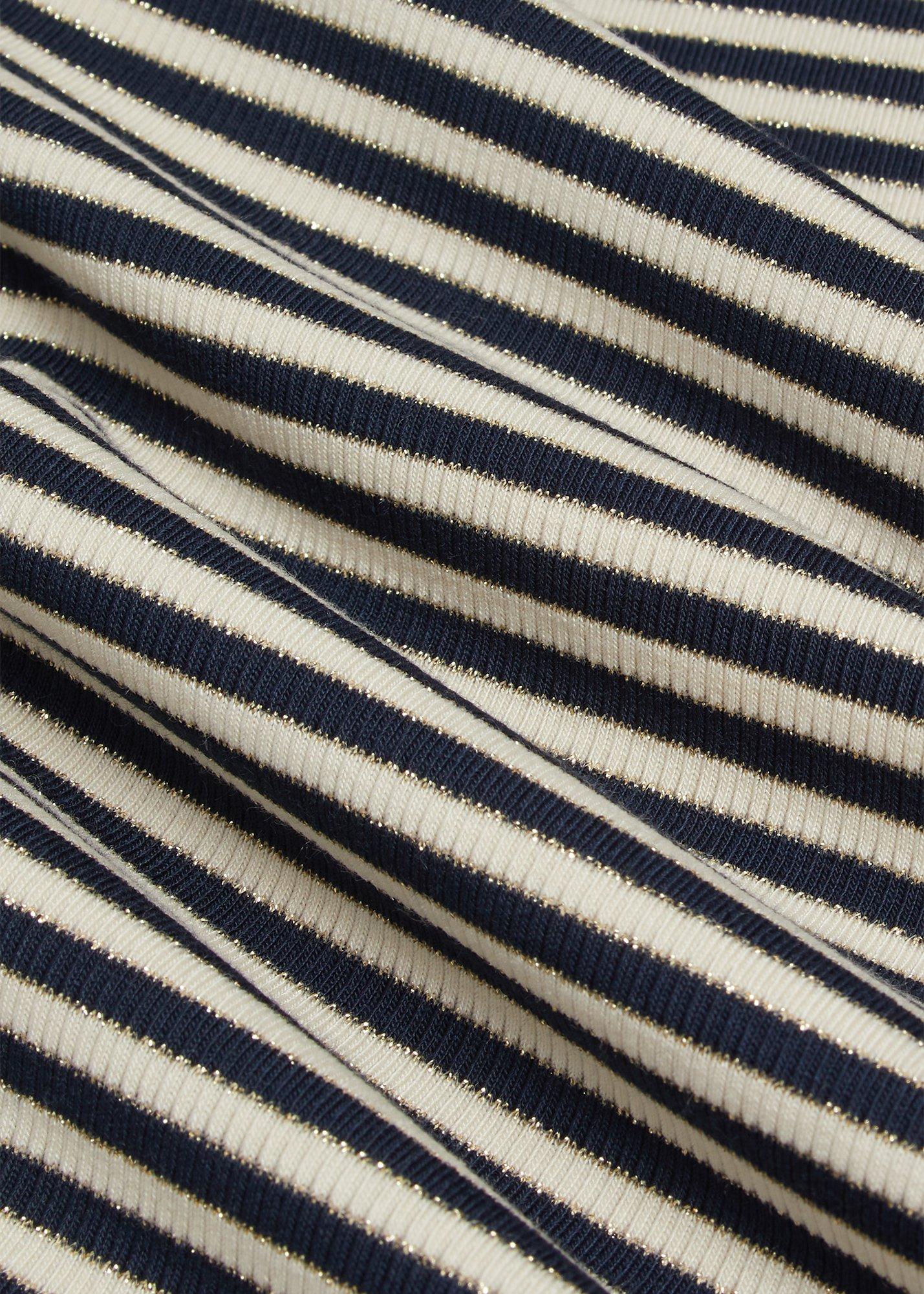 Tamsin Sparkle Cotton Blend T-Shirt, Navy Ivory, hi-res