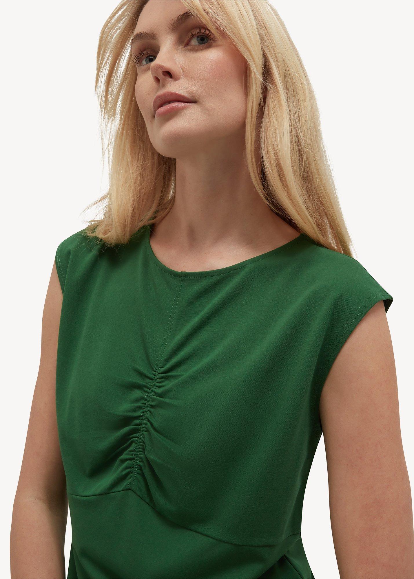 Luisa Ruched Top, Spruce Green, hi-res