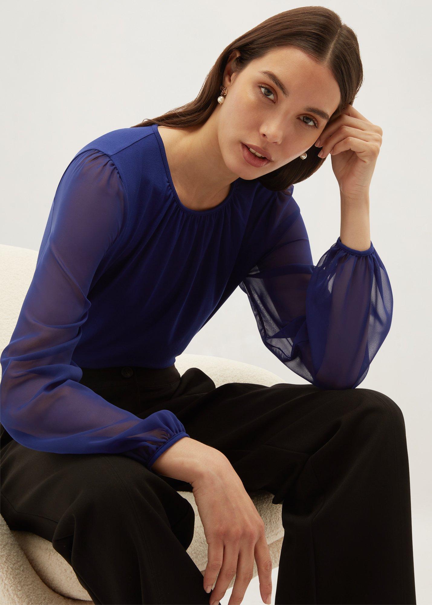 Macie Top, Violet Blue, hi-res