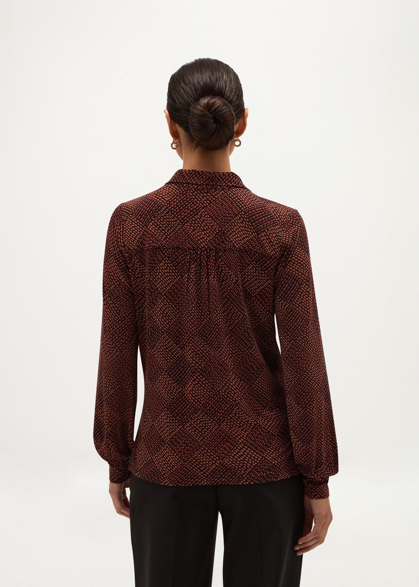 Tarini Printed Top, Black Red, hi-res