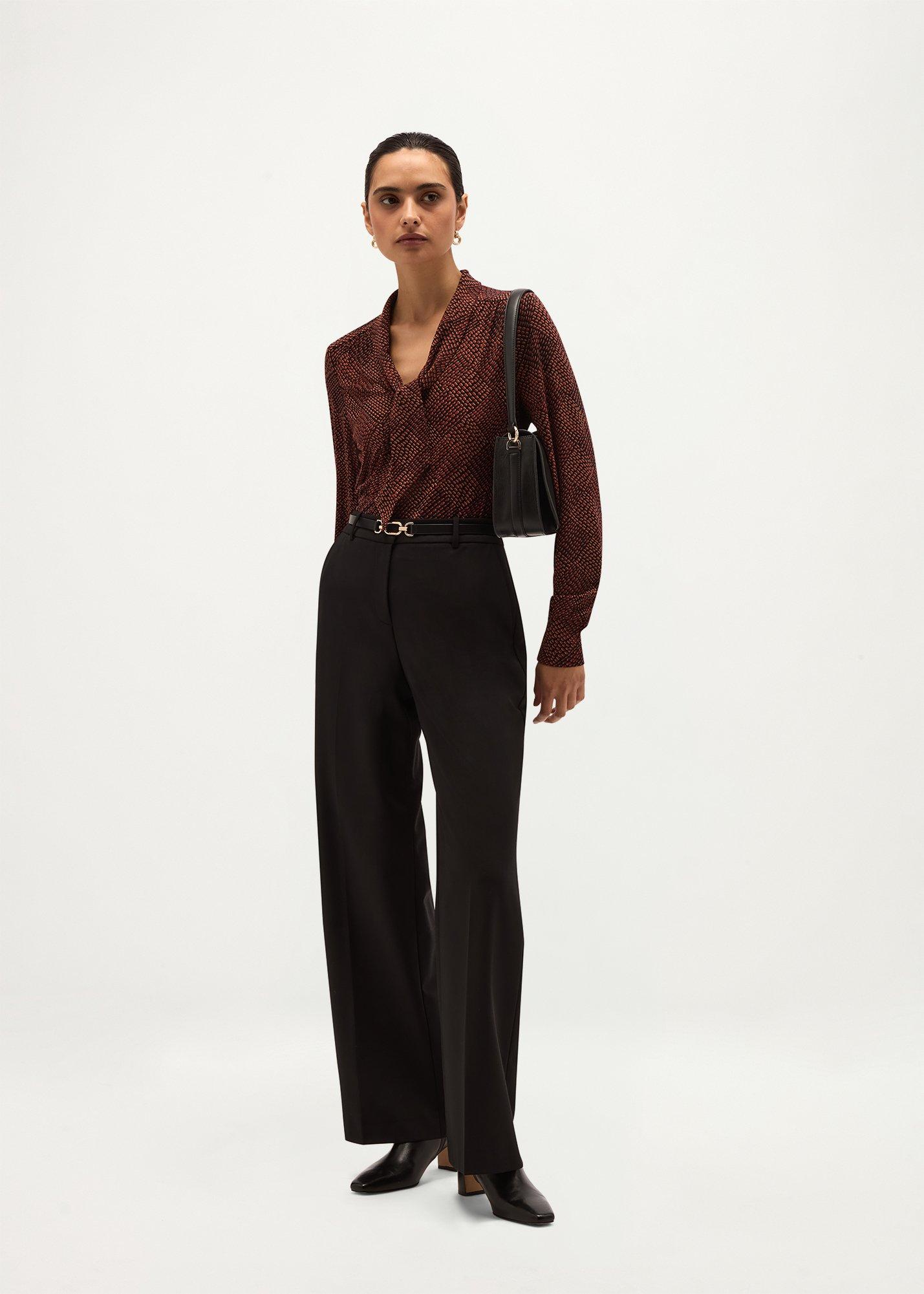 Tarini Printed Top, Black Red, hi-res