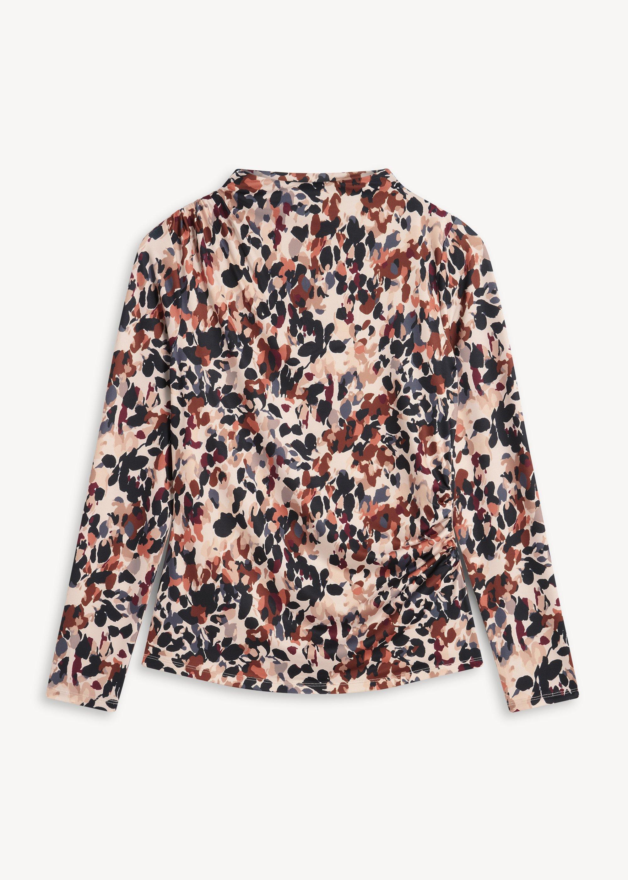 Oriana Printed Ruched Top