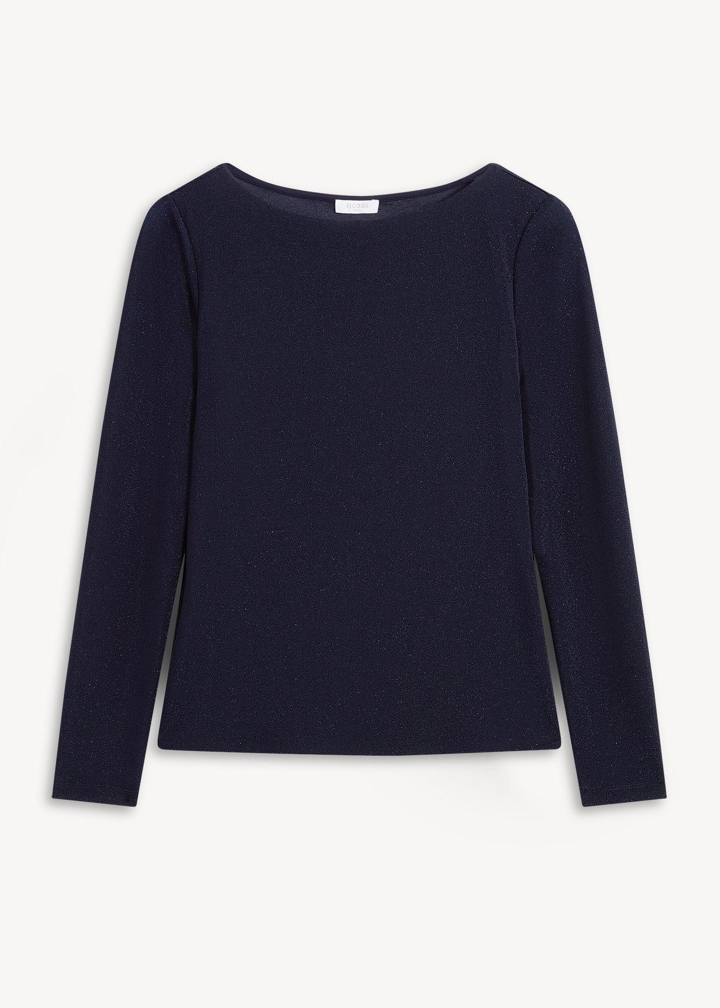 Shauna Sparkle Boat Neck Top