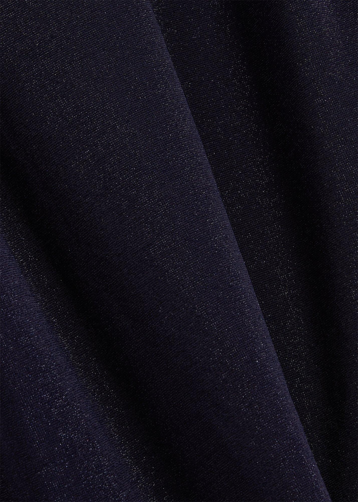 Shauna Sparkle Boat Neck Top, Navy Blue, hi-res