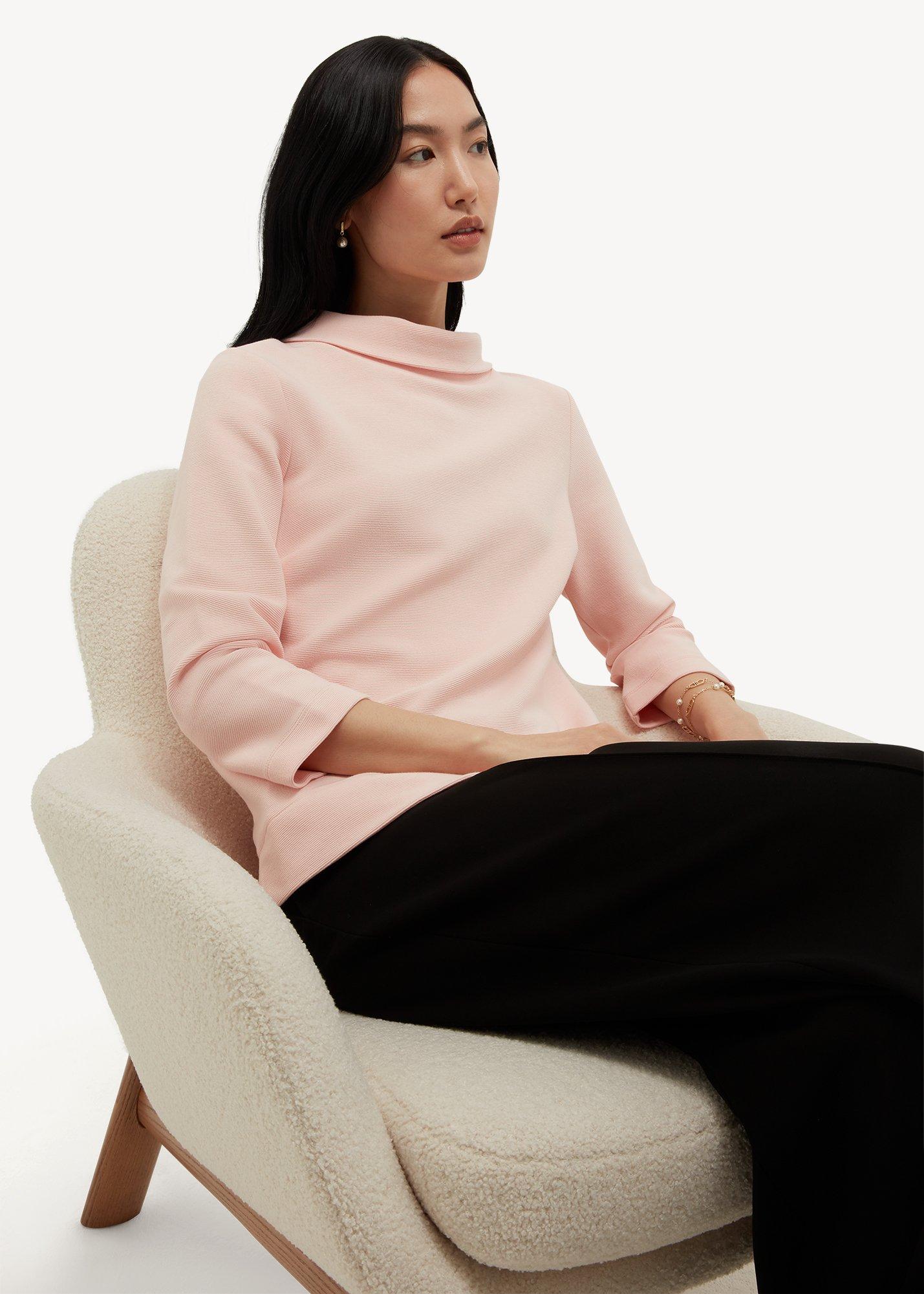 Betsy Textured Top, Blush Pink, hi-res