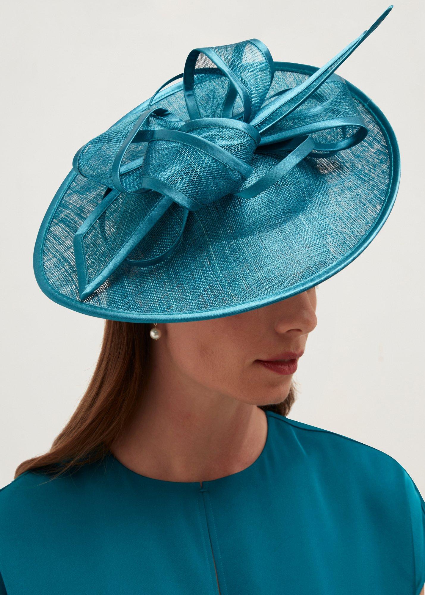 Marea Fascinator, Lagoon Blue, hi-res