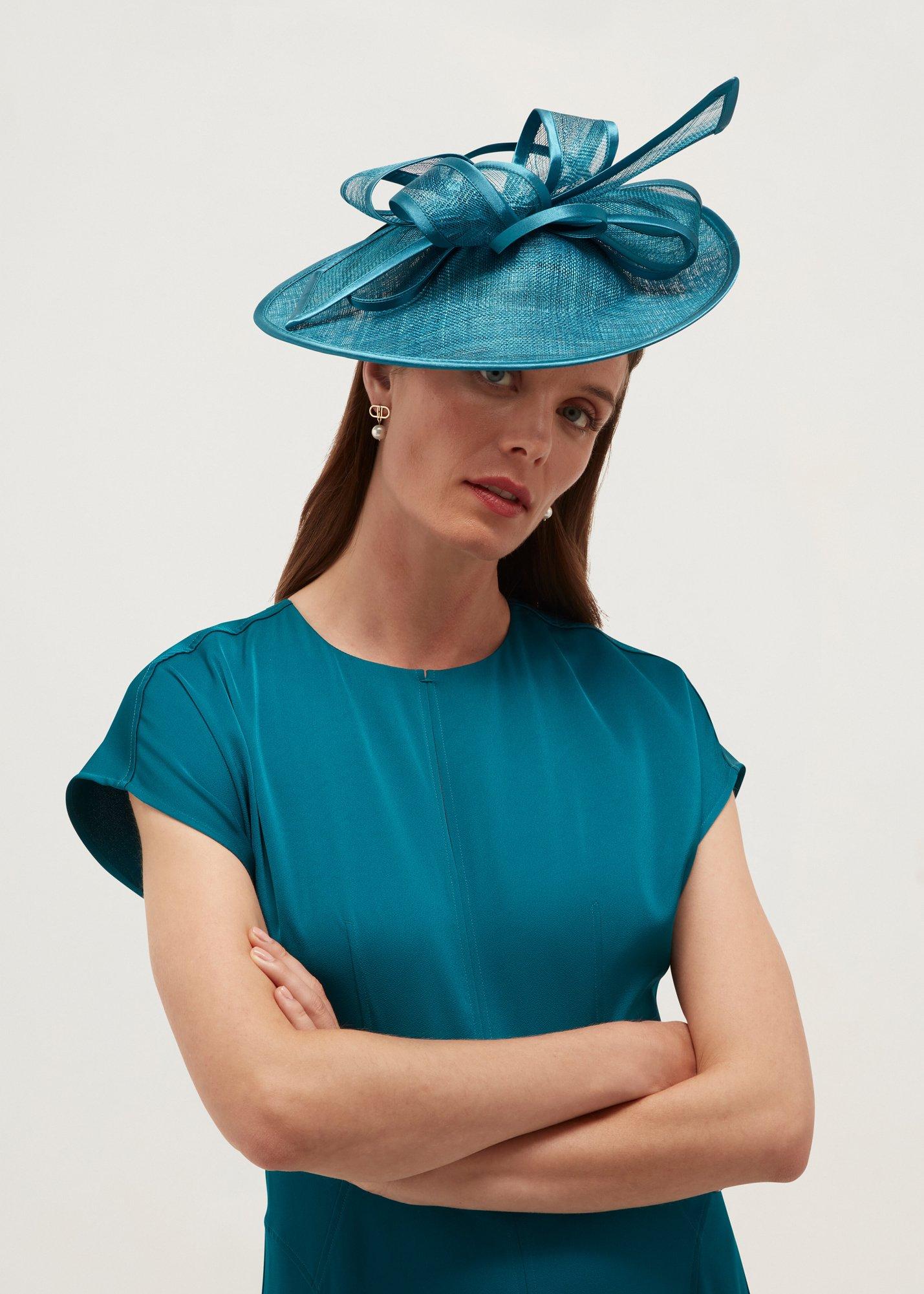 Marea Fascinator, Lagoon Blue, hi-res