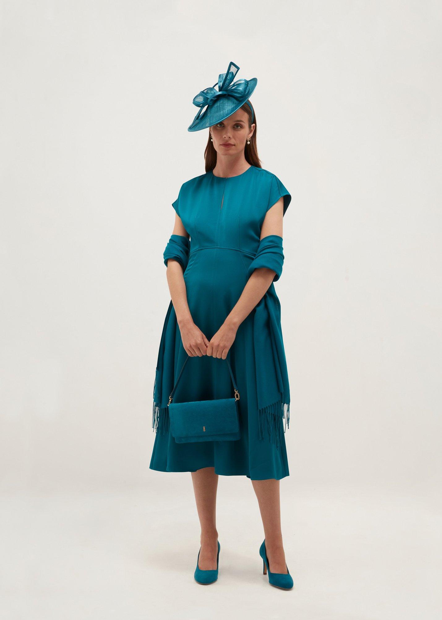Marea Fascinator, Lagoon Blue, hi-res