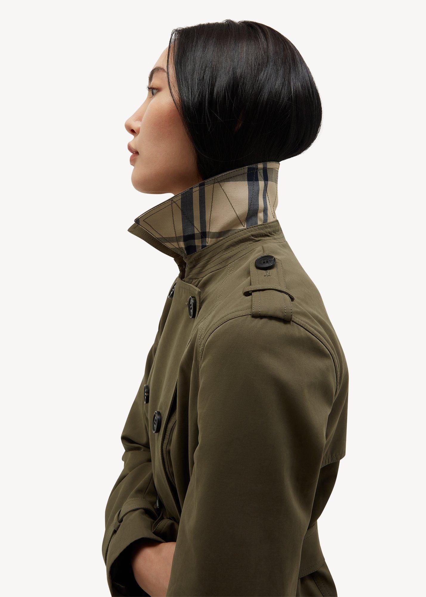Aria Shower Resistant Trench, Olive Green, hi-res