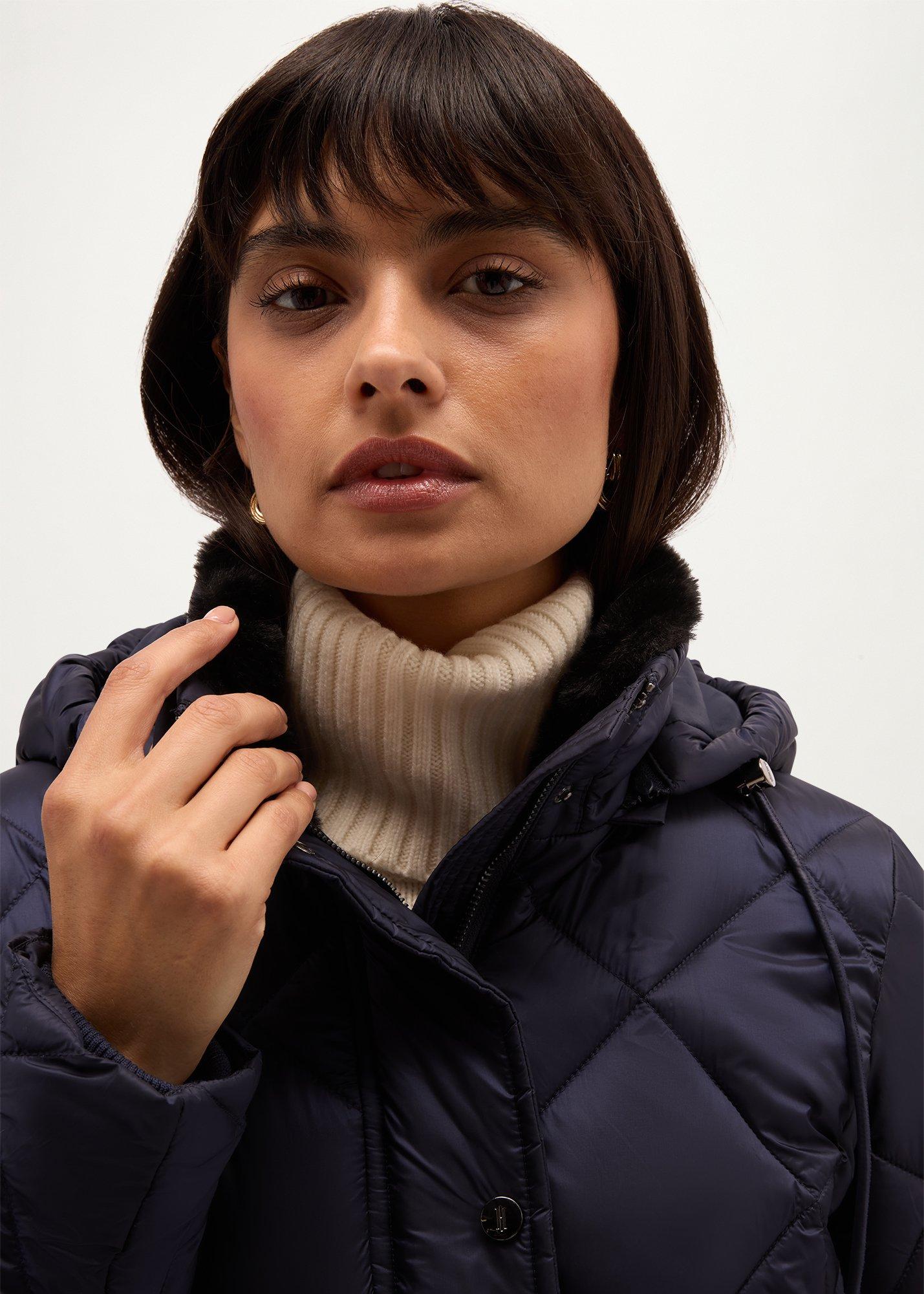 Lumi Water Resistant Puffer, Navy, hi-res