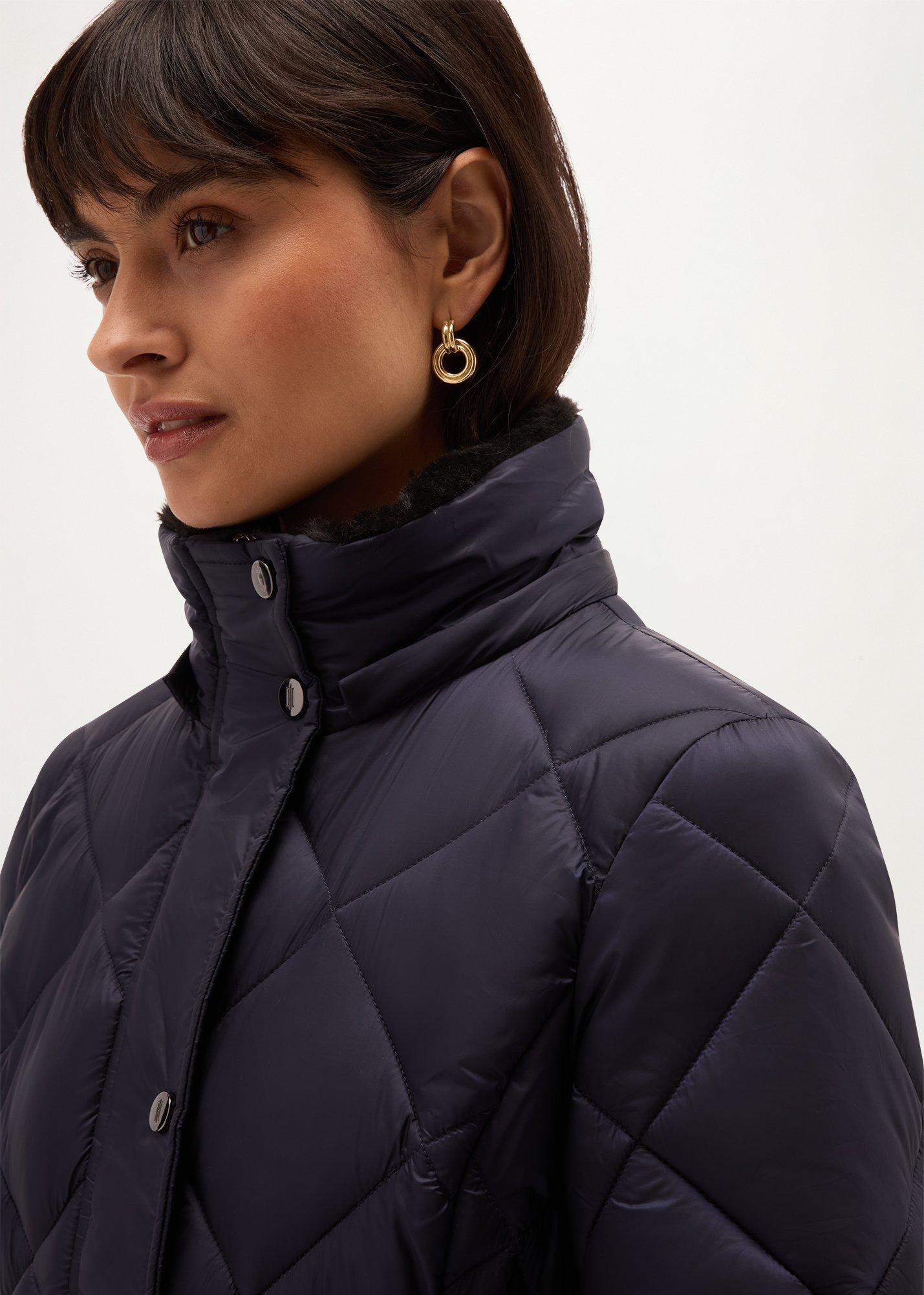 Lumi Water Resistant Puffer, Navy, hi-res