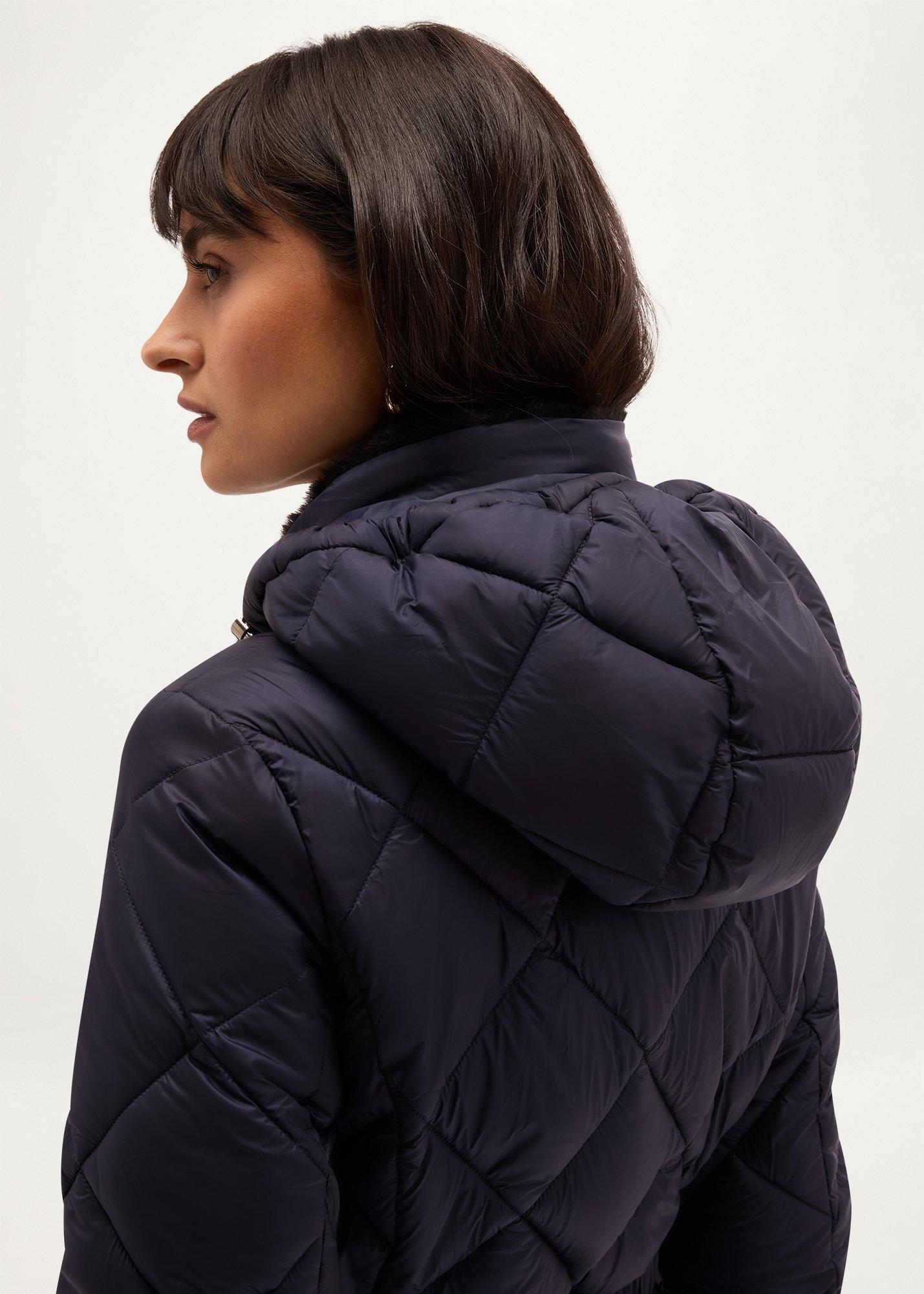 Lumi Water Resistant Puffer, Navy, hi-res