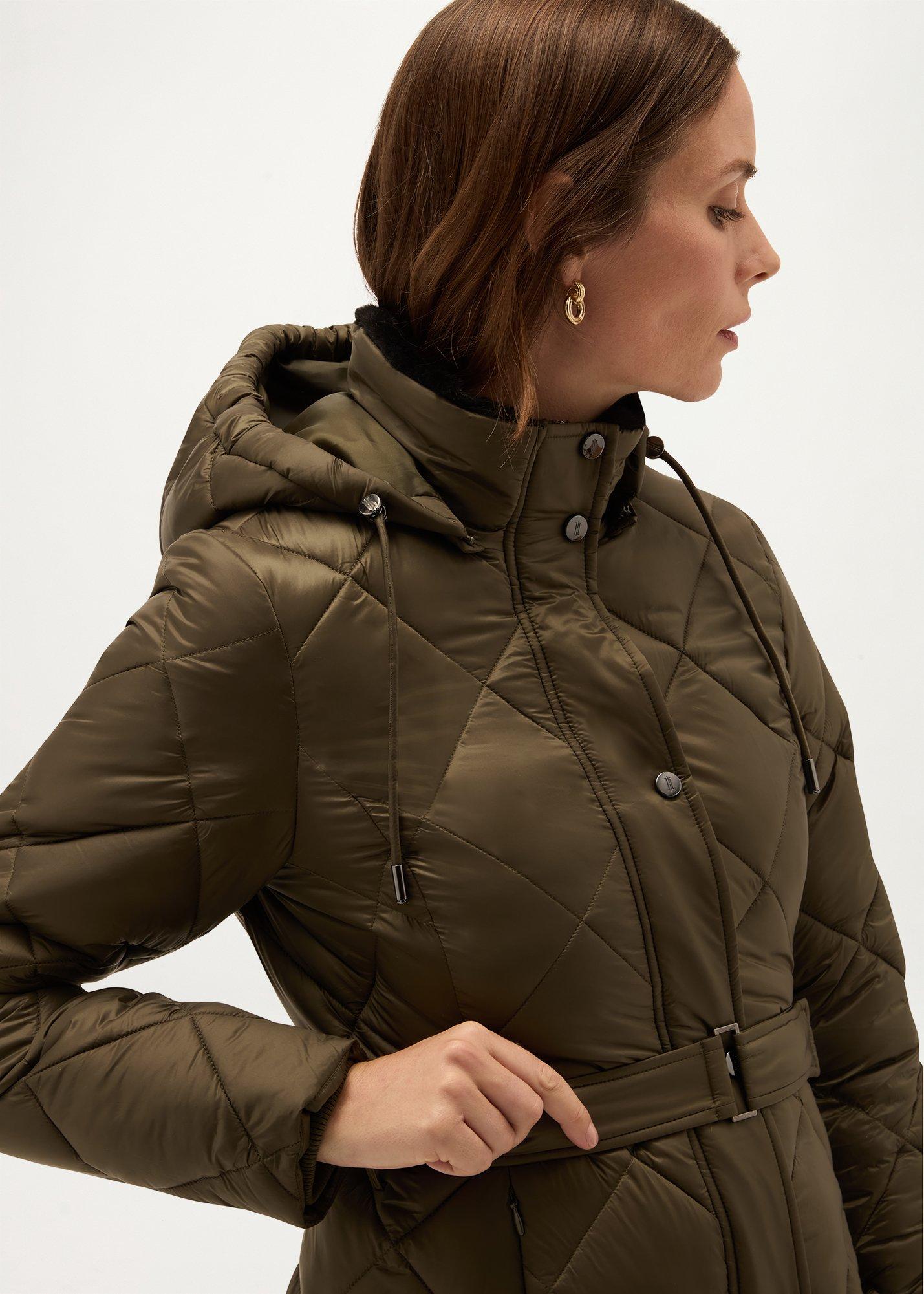 Lumi Water Resistant Puffer, Olive Green, hi-res