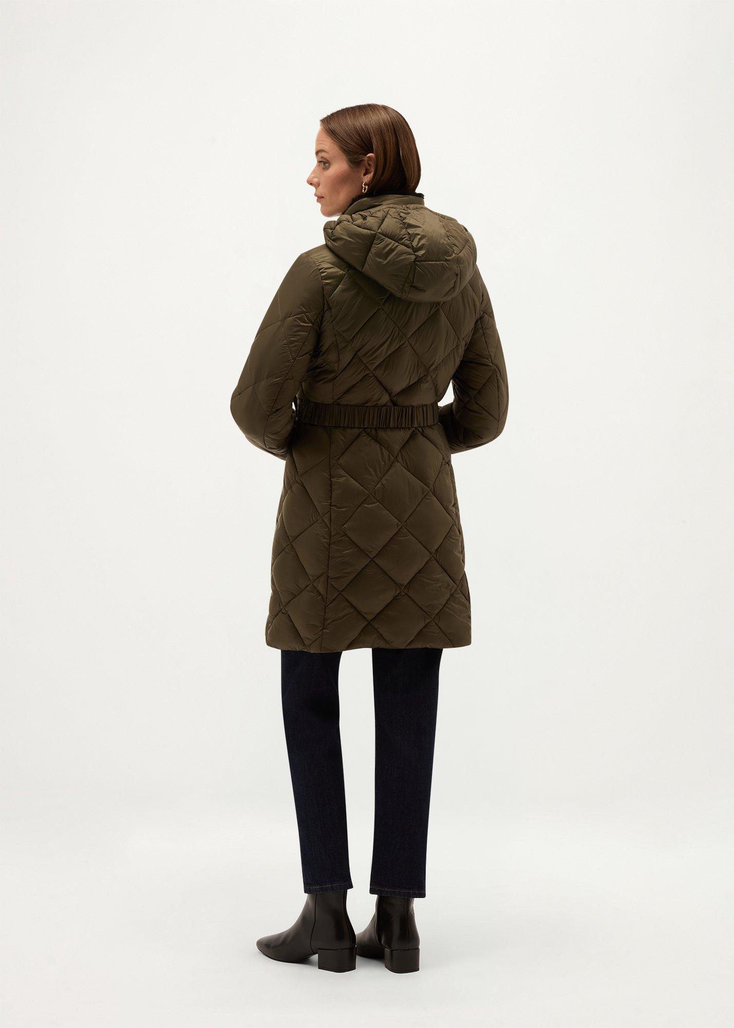 Lumi Water Resistant Puffer, Olive Green, hi-res