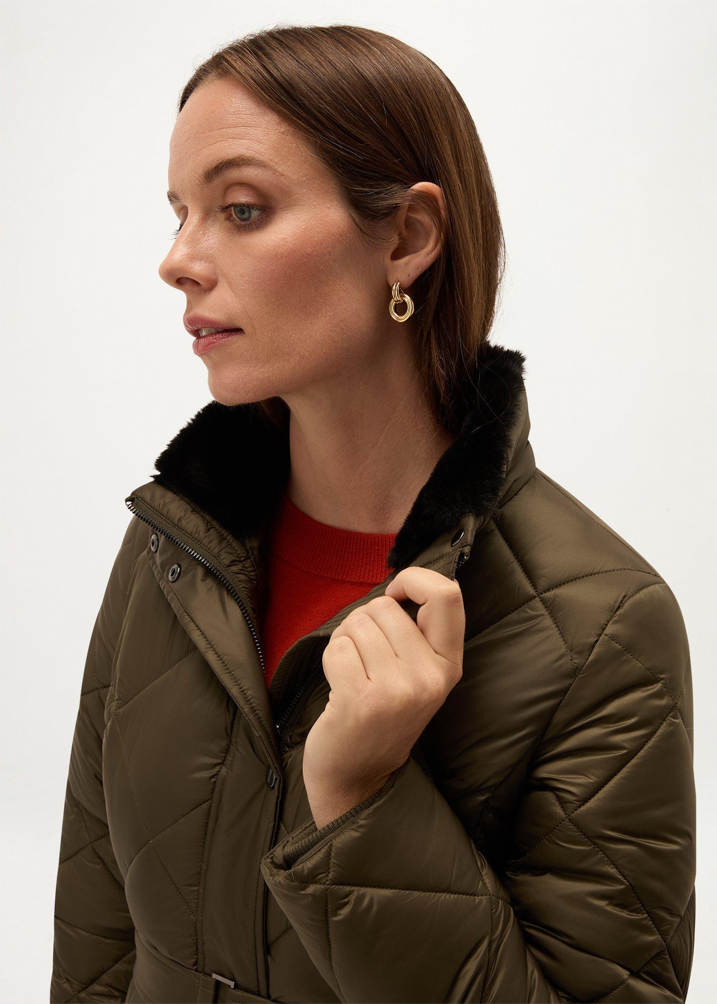 Lumi Water Resistant Puffer, Olive Green, hi-res