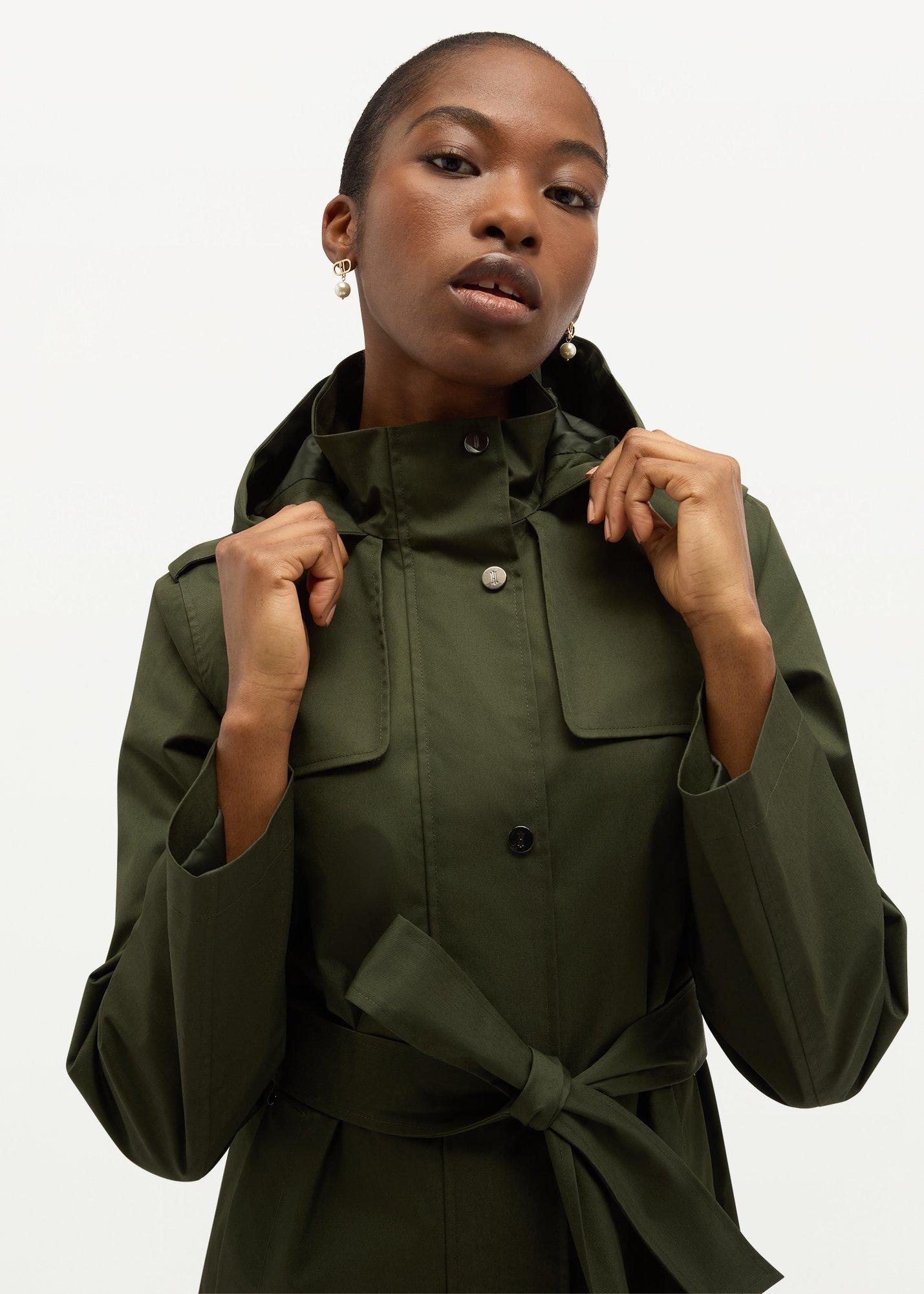 Felicia Waterproof Jacket, Woodland Green, hi-res