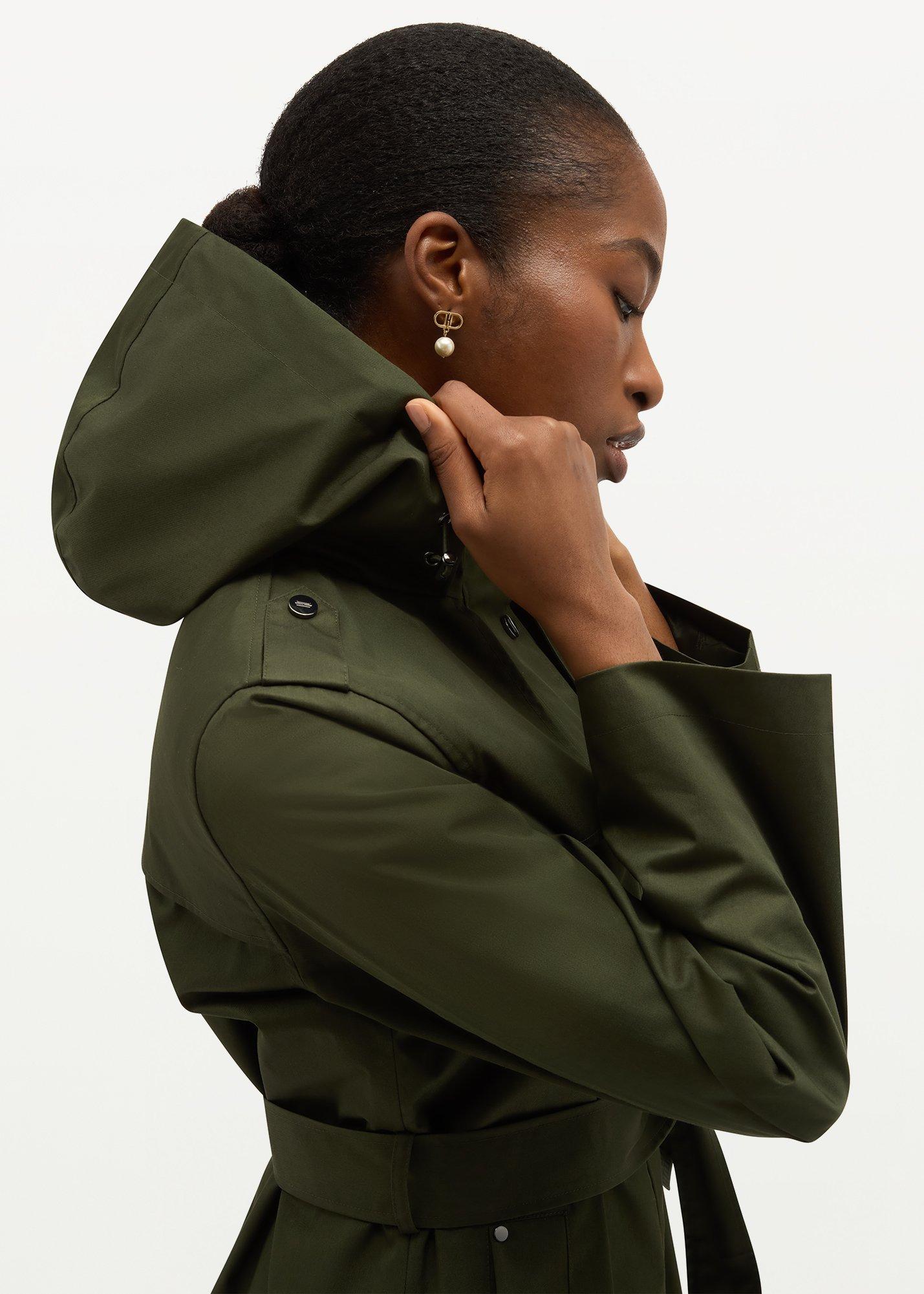 Felicia Waterproof Jacket, Woodland Green, hi-res