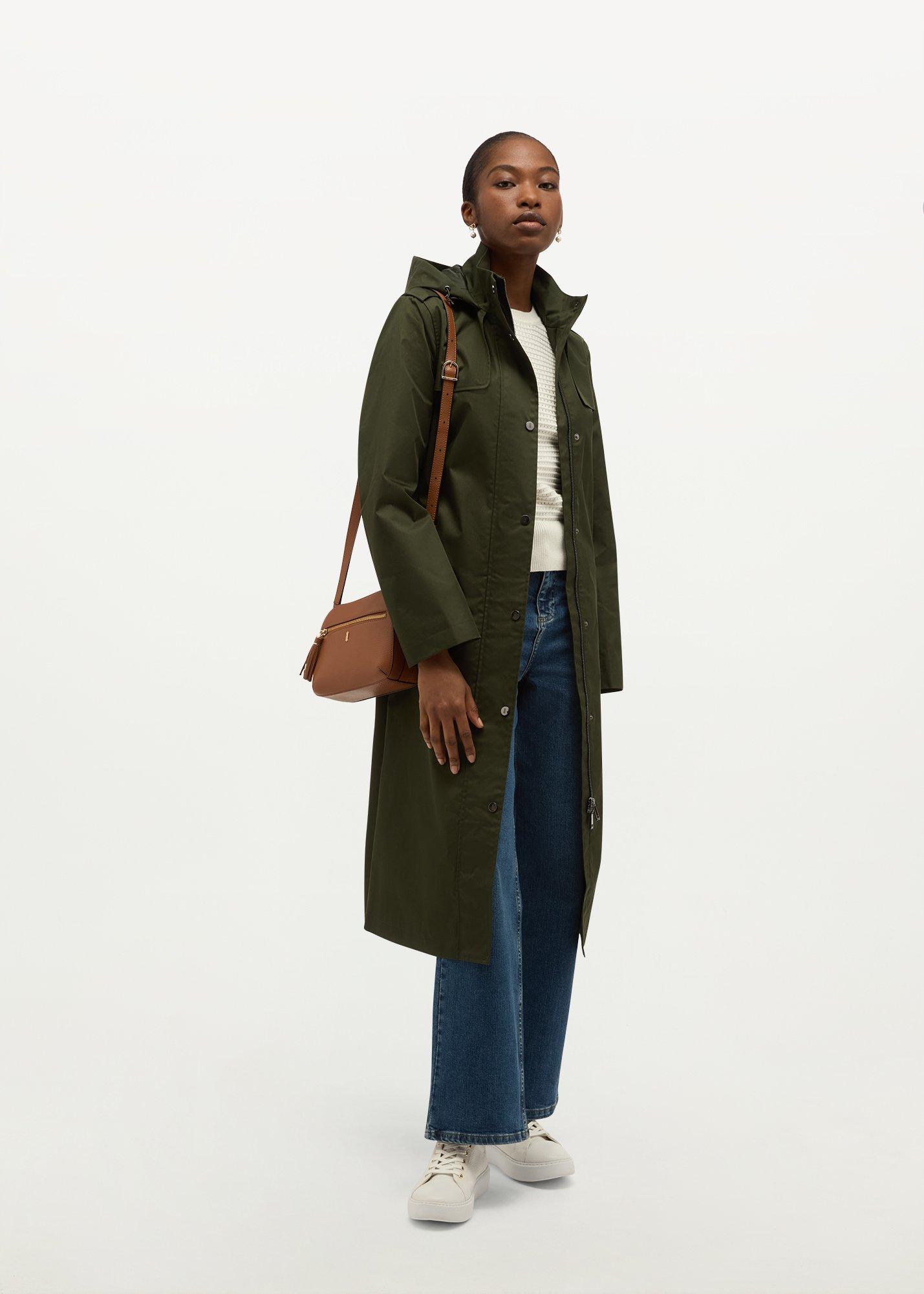 Felicia Waterproof Jacket, Woodland Green, hi-res