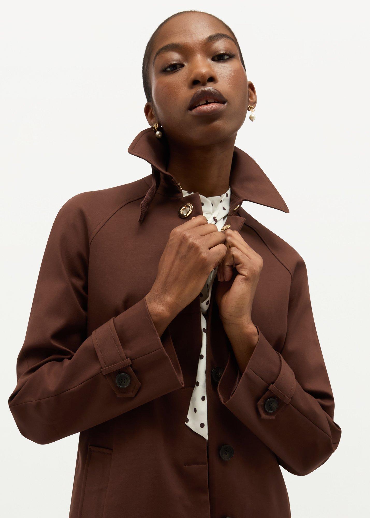 Vienna Shower Resistant Trench, Chicory Brown, hi-res