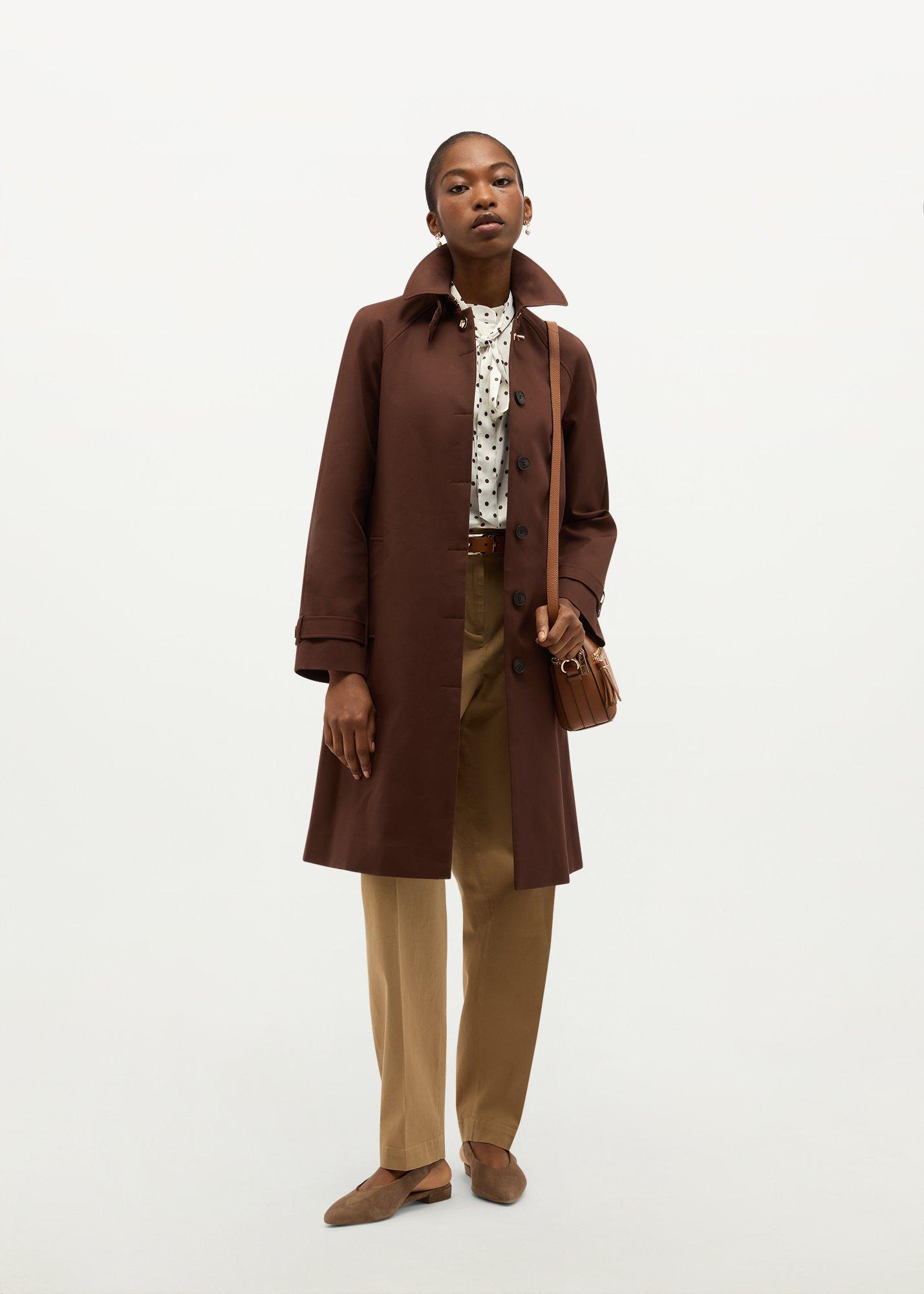 Vienna Shower Resistant Trench, Chicory Brown, hi-res
