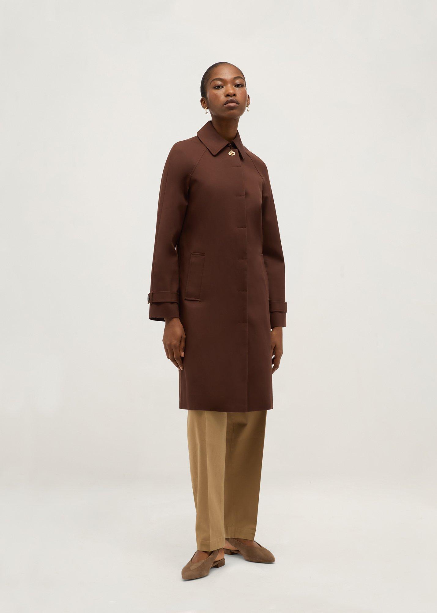 Vienna Shower Resistant Trench Coat, Chicory Brown, hi-res